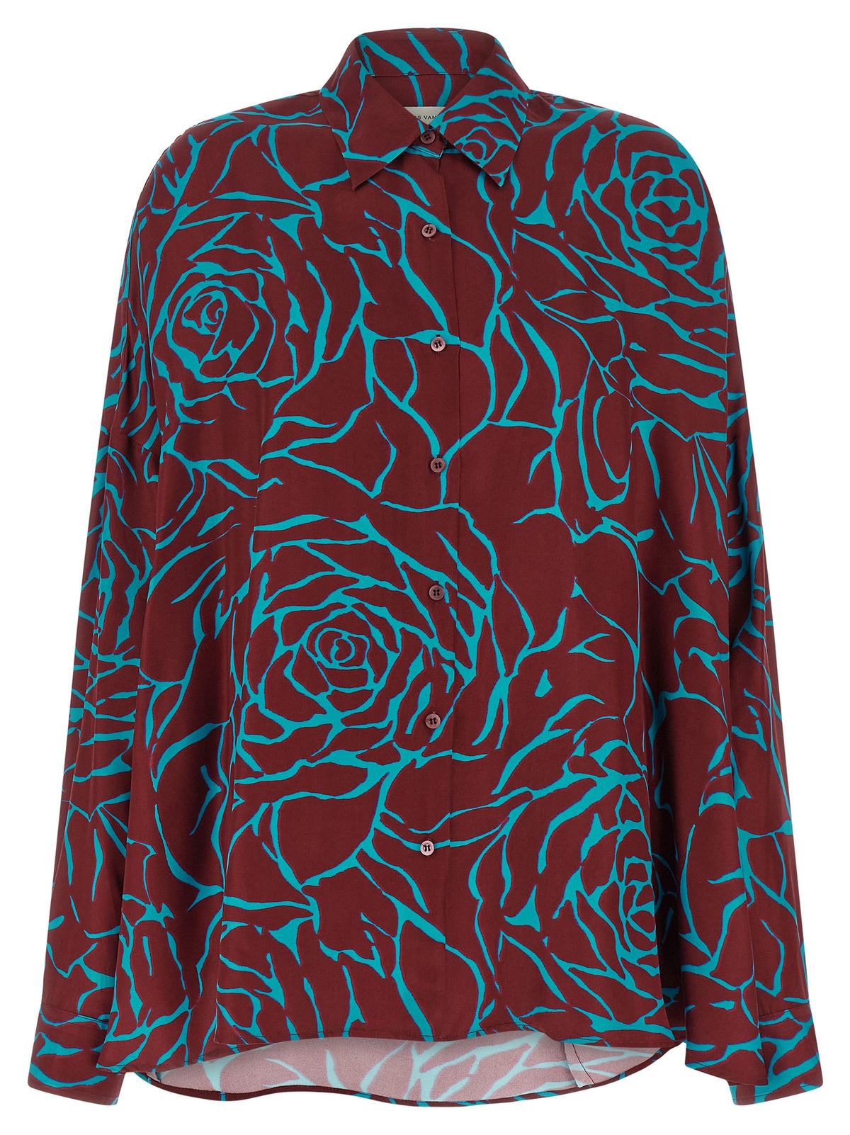 Dries Van Noten Bordeaux Viscose Women's Blouse