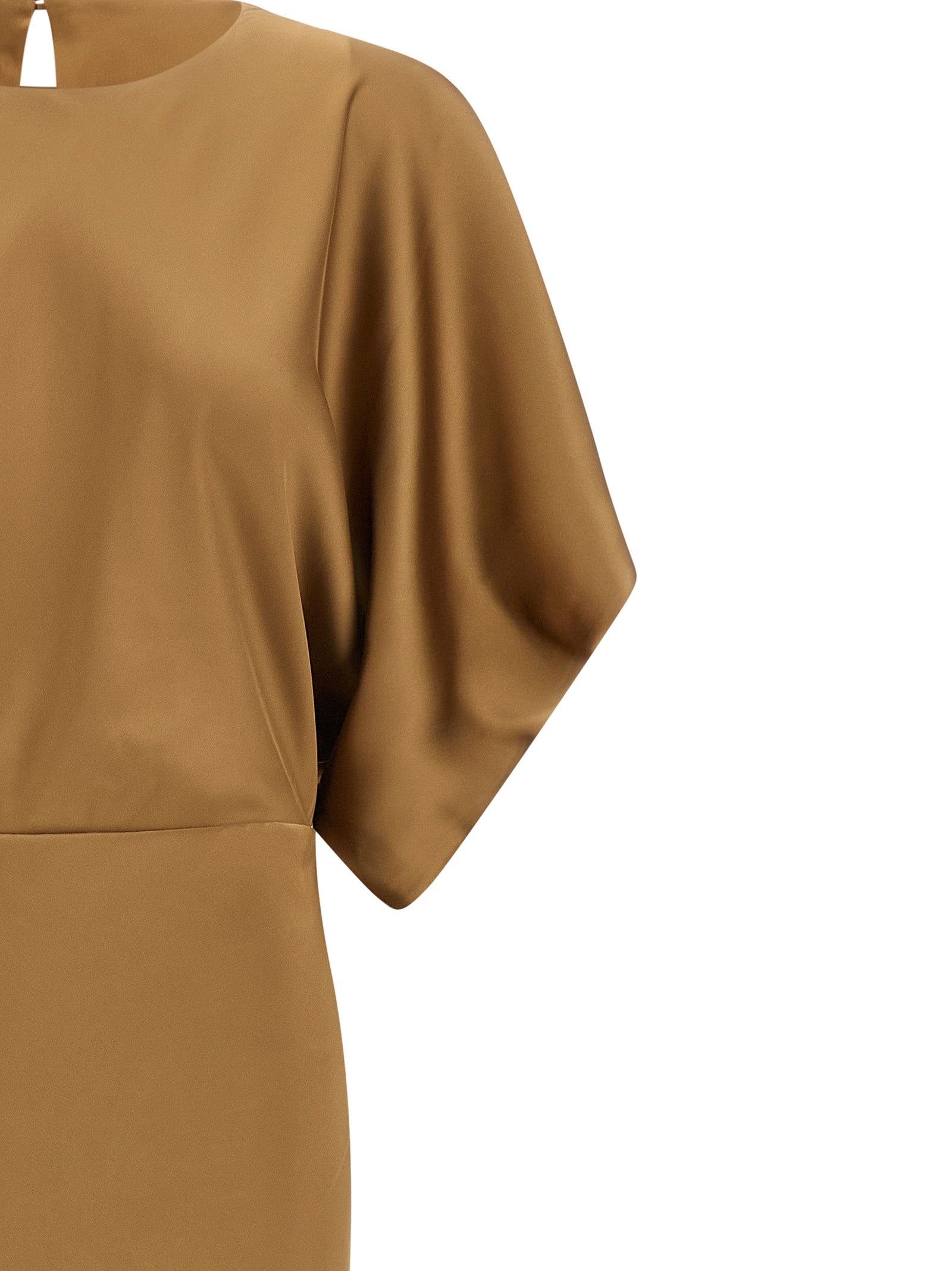 Norma Kamali Beige Polyester Long Women's Dress