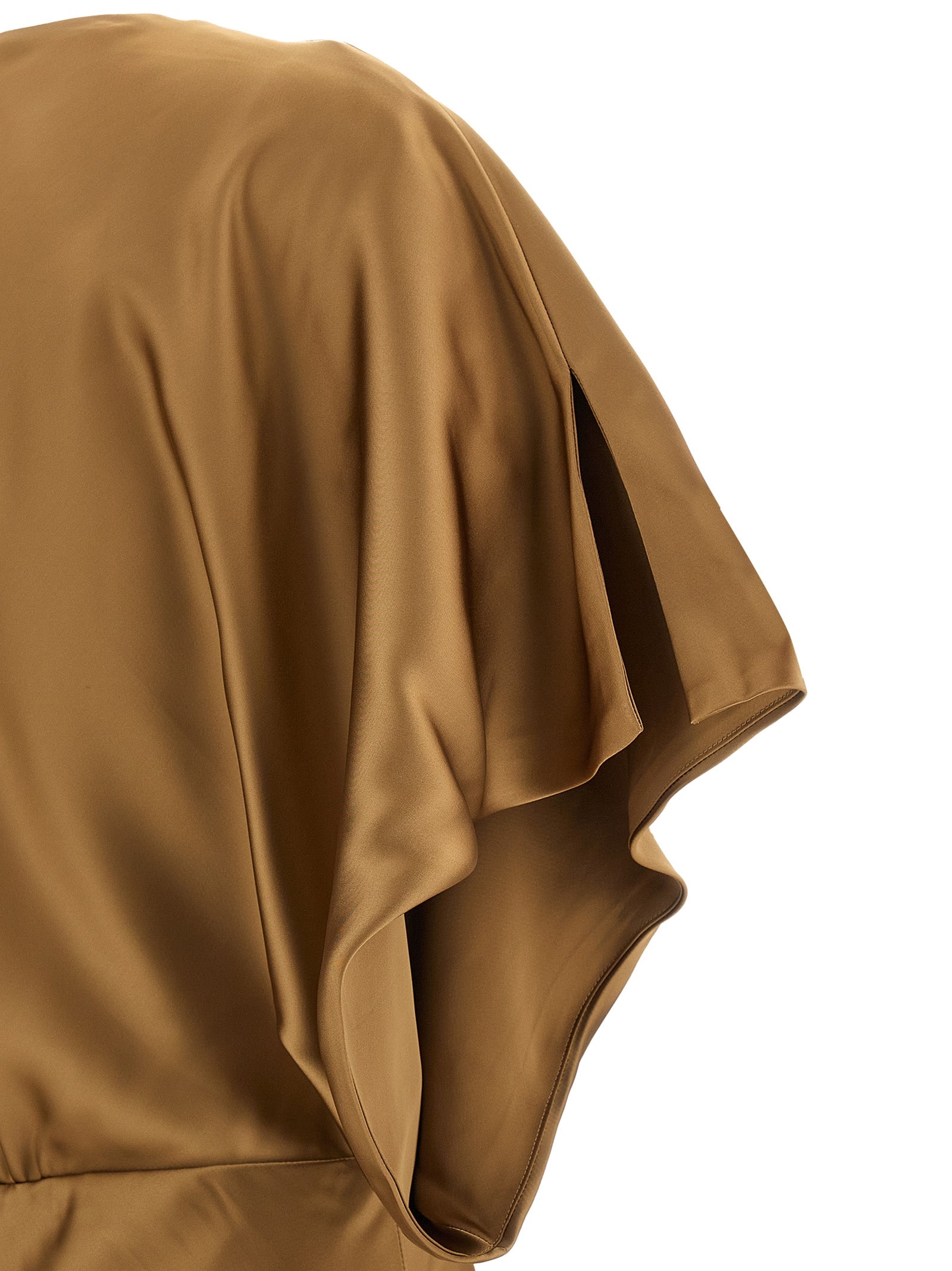 Norma Kamali Beige Polyester Long Women's Dress