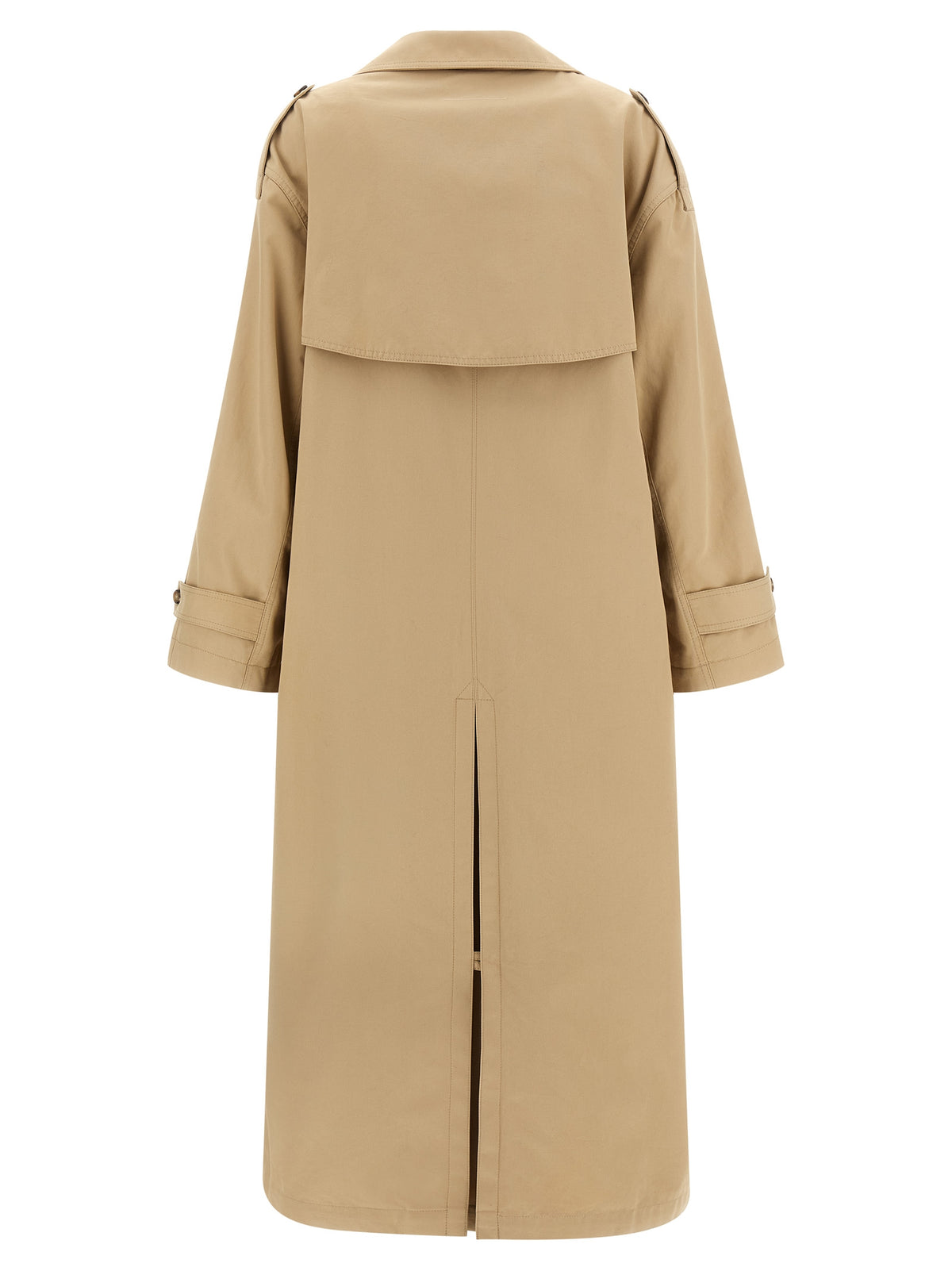 MM6 Maison Margiela Beige Cotton Women's Coat