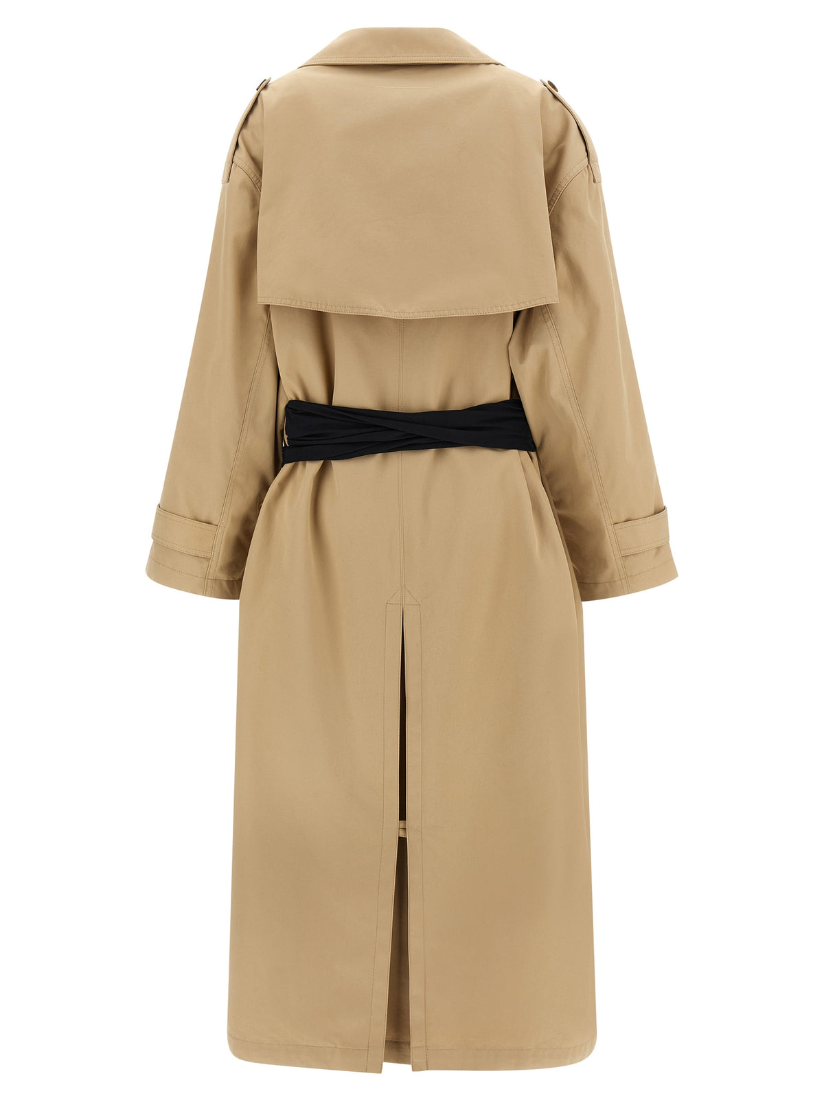 MM6 Maison Margiela Beige Cotton Women's Coat