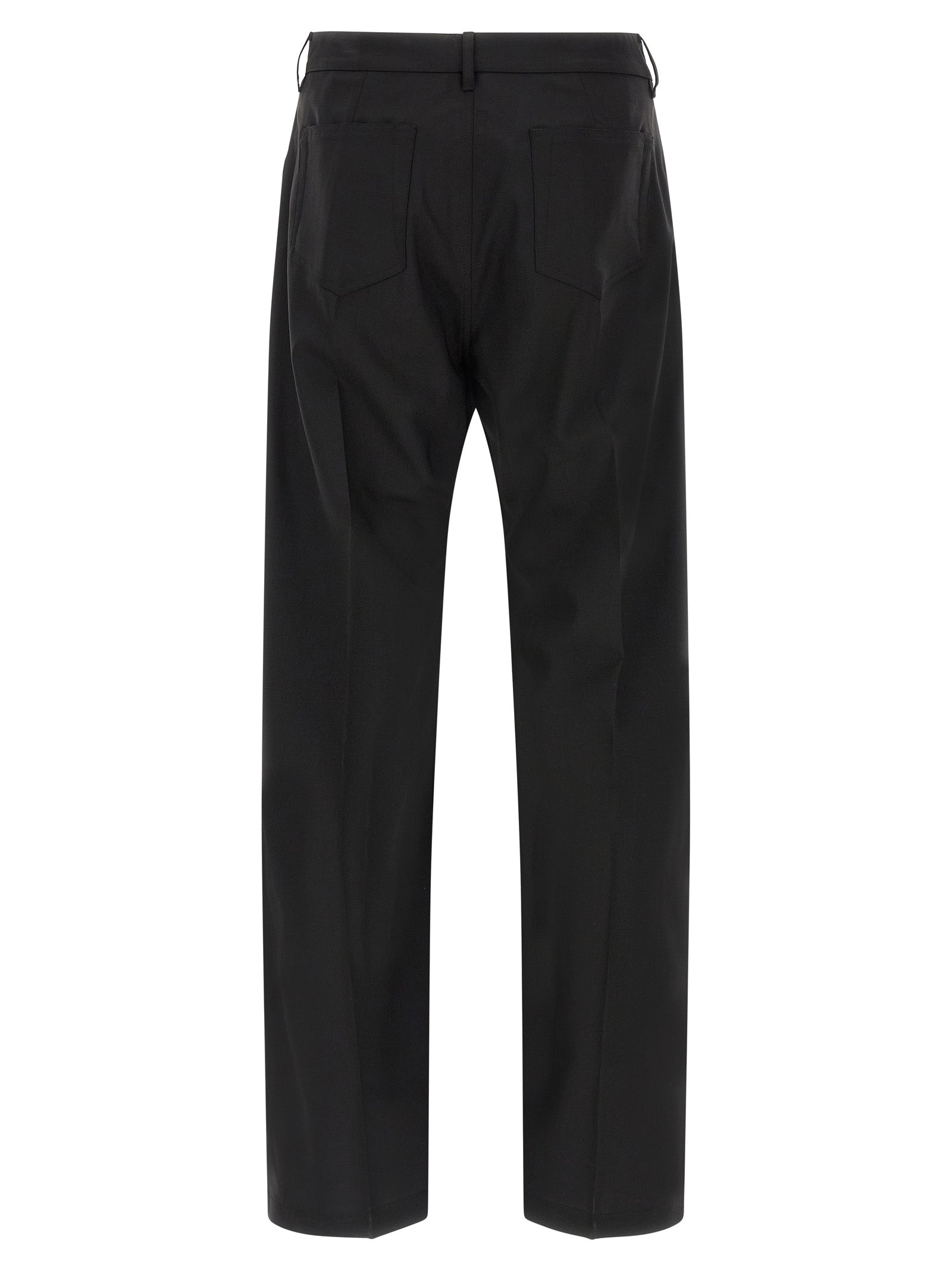Rick Owens Black Wool Jeans Men's Denim