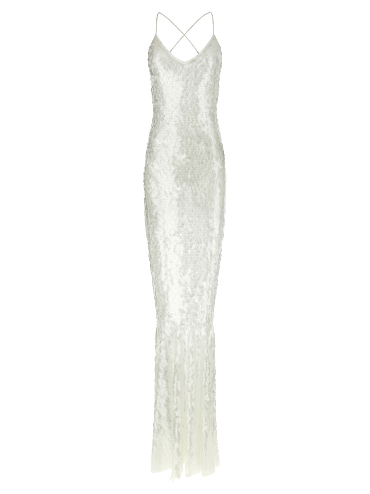 Norma Kamali White Polyamide Long Women's Dress