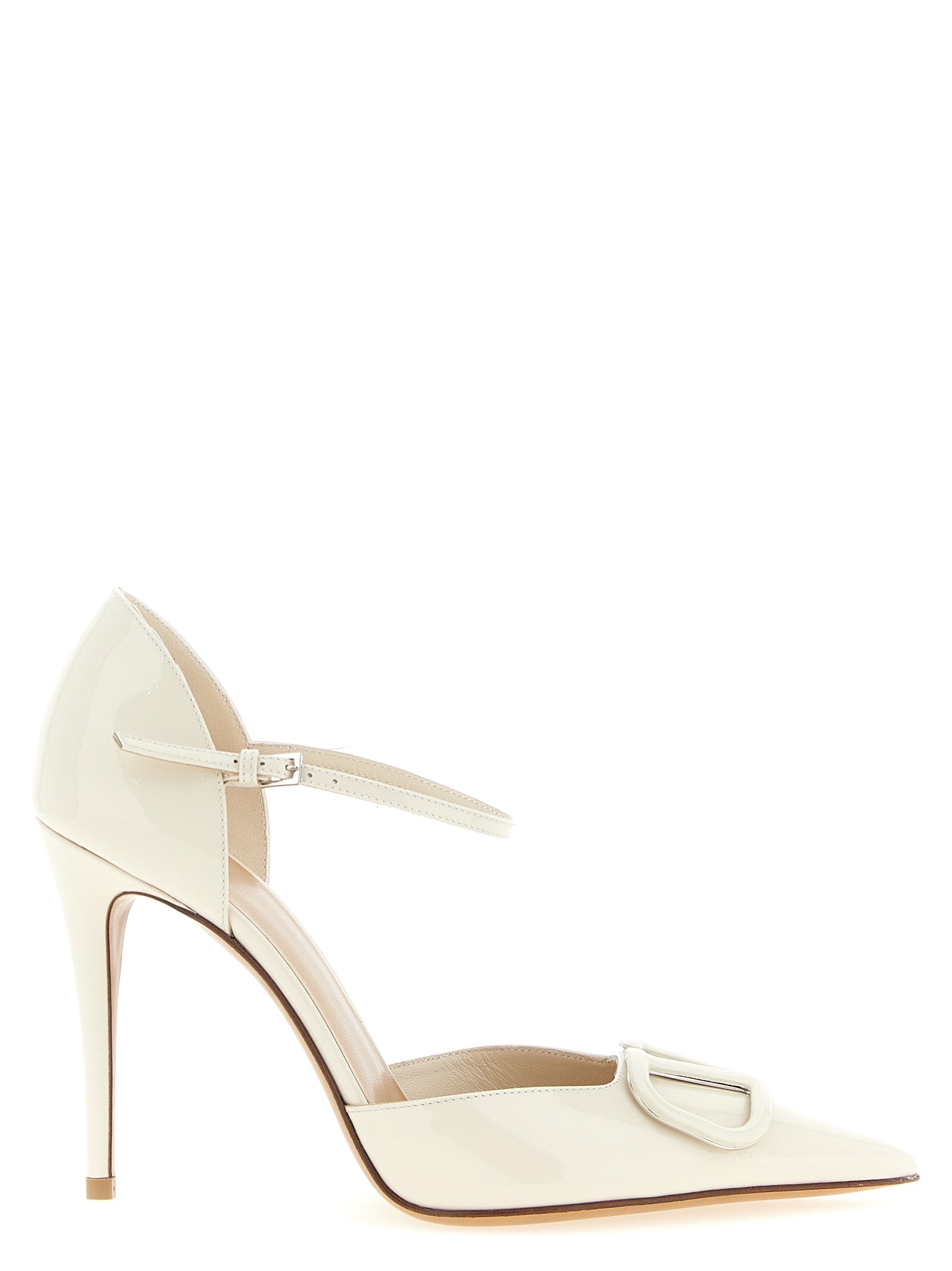 Valentino Garavani White Calfskin High Heel Women's Pumps