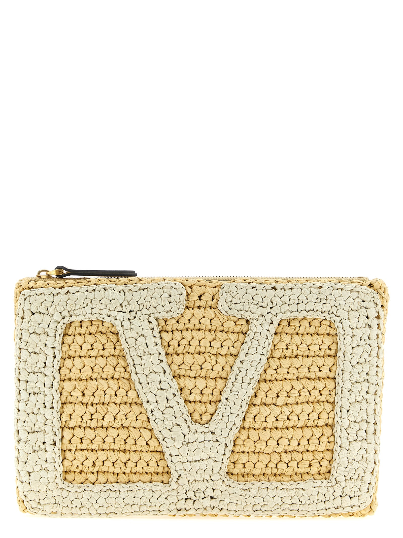 Valentino Garavani White Viscose Clutch Women's Bag