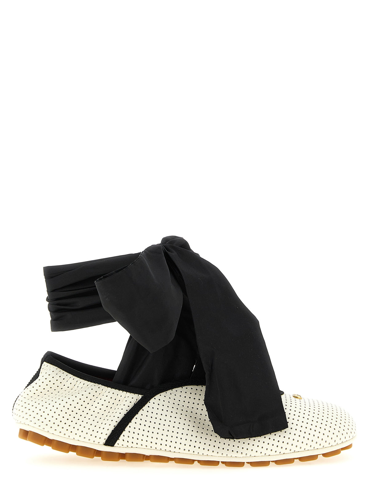 Valentino Garavani Bicolor Lamb Leather Ballet Women's Flats
