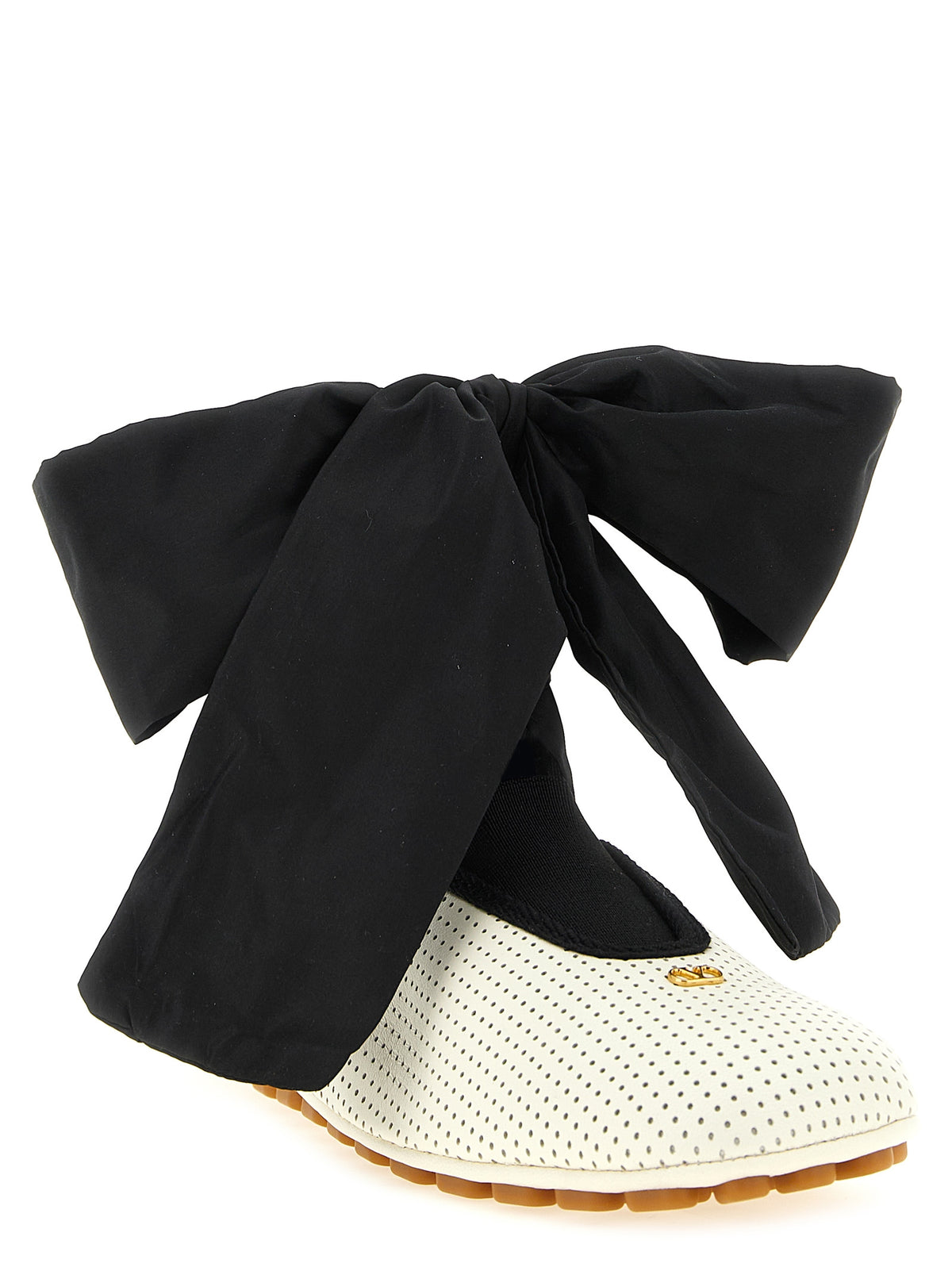 Valentino Garavani Bicolor Lamb Leather Ballet Women's Flats