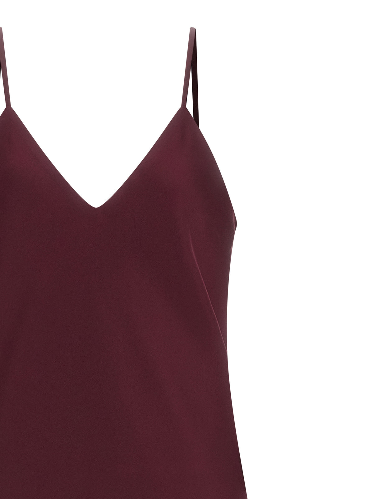 Norma Kamali Bordeaux Polyester Midi Women's Dress