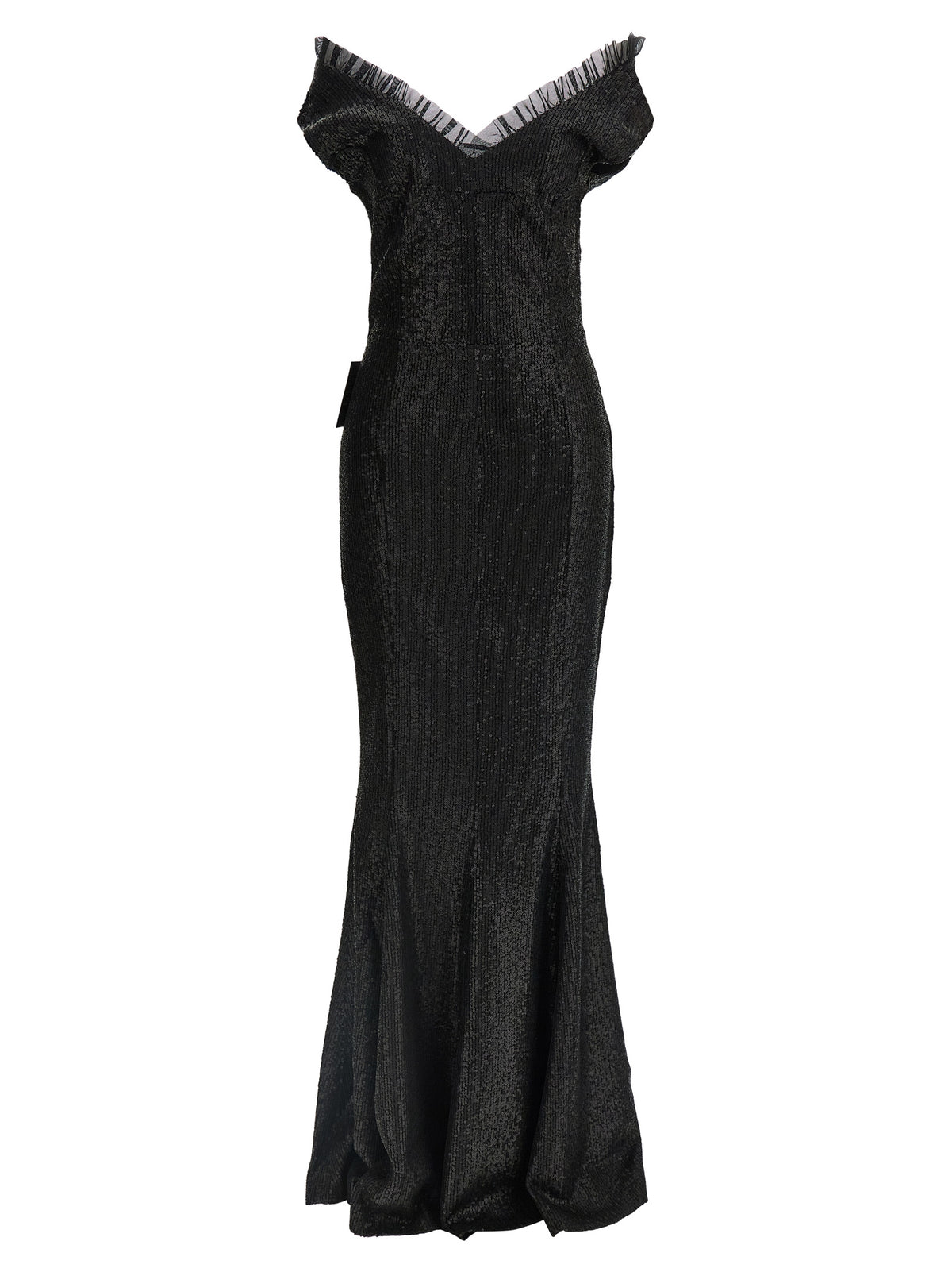 Norma Kamali Black Polyester Long Women's Dress