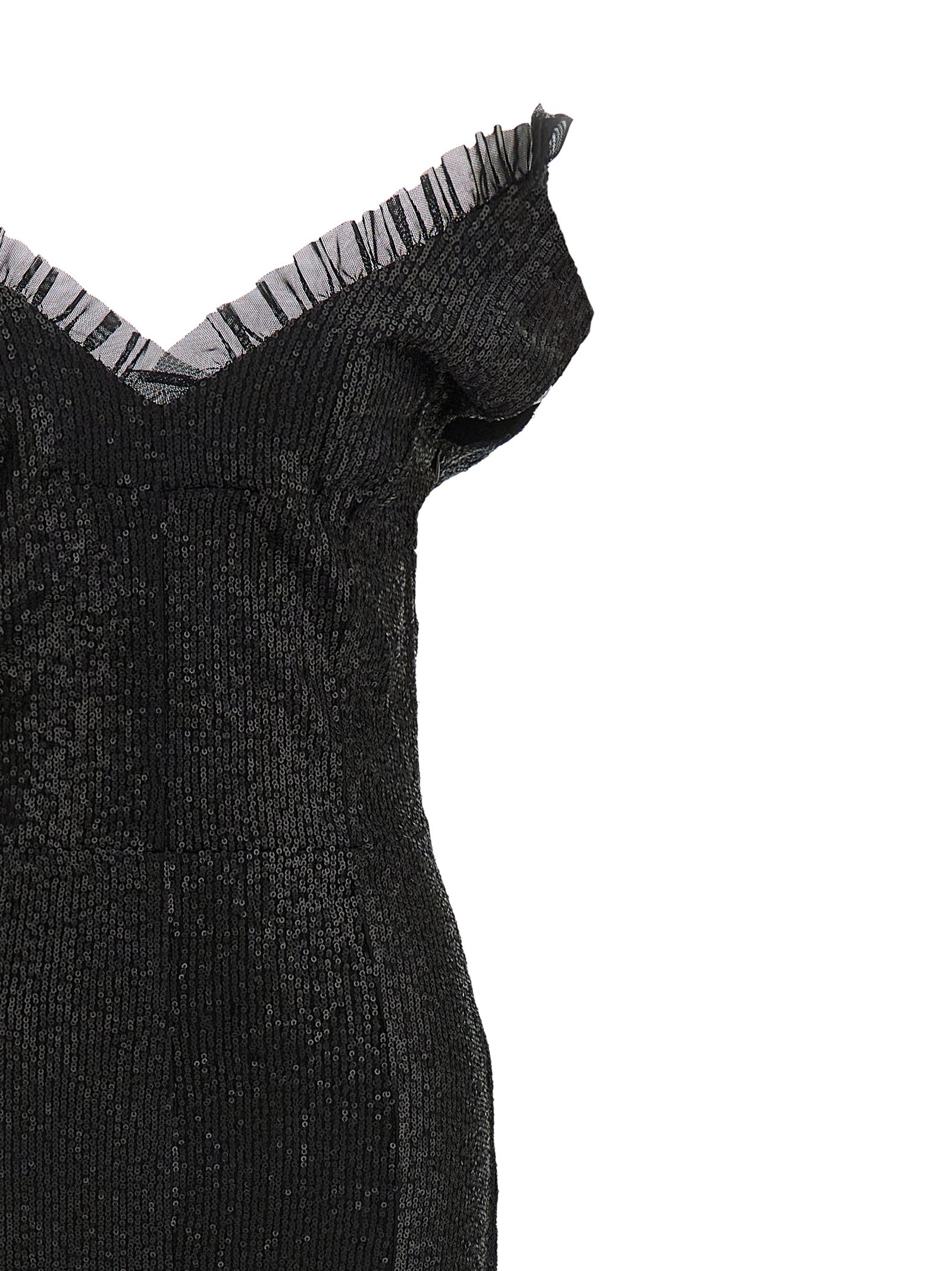 Norma Kamali Black Polyester Long Women's Dress