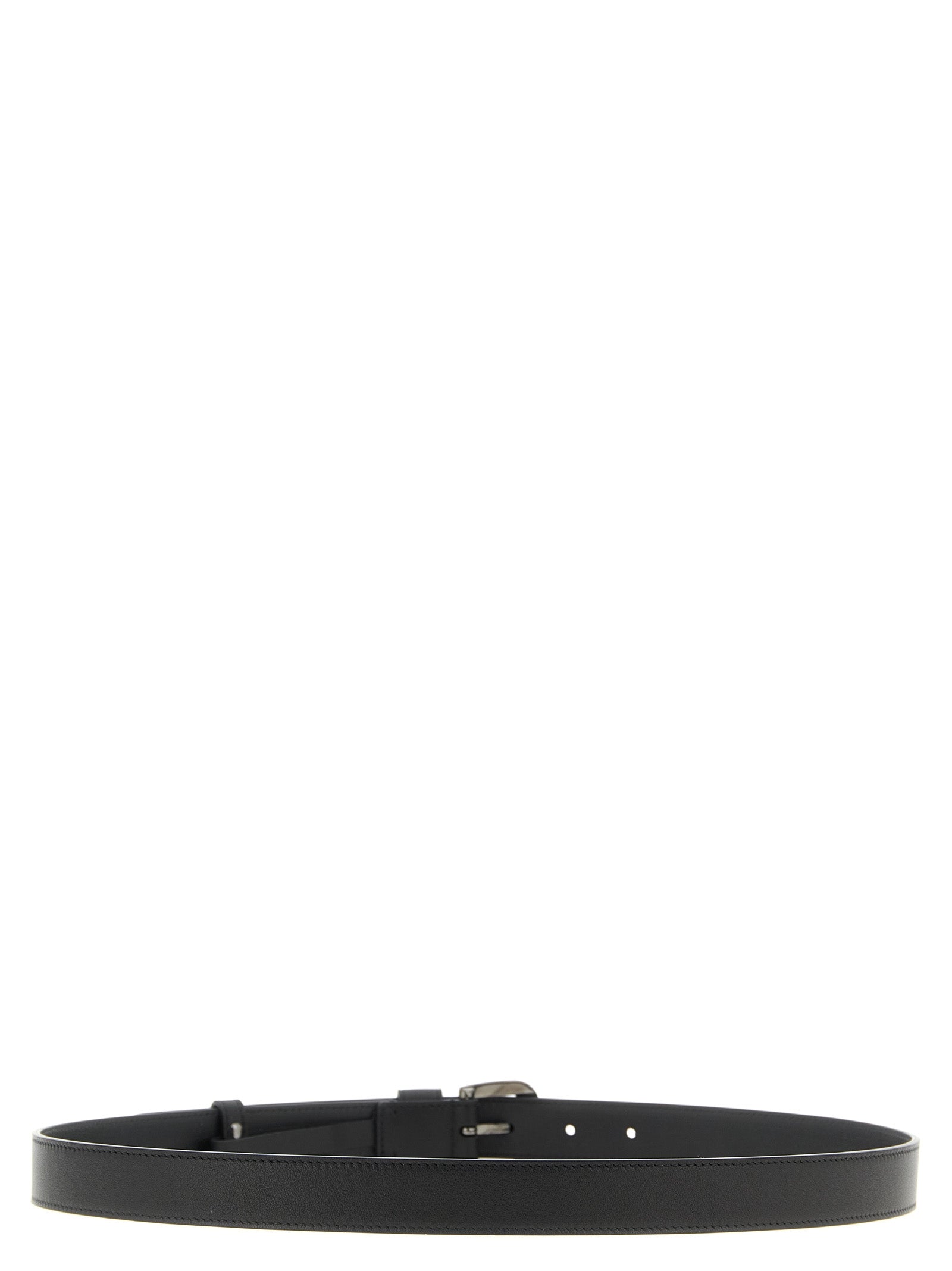 Valentino Garavani Black Calfskin Regular Men's Belt