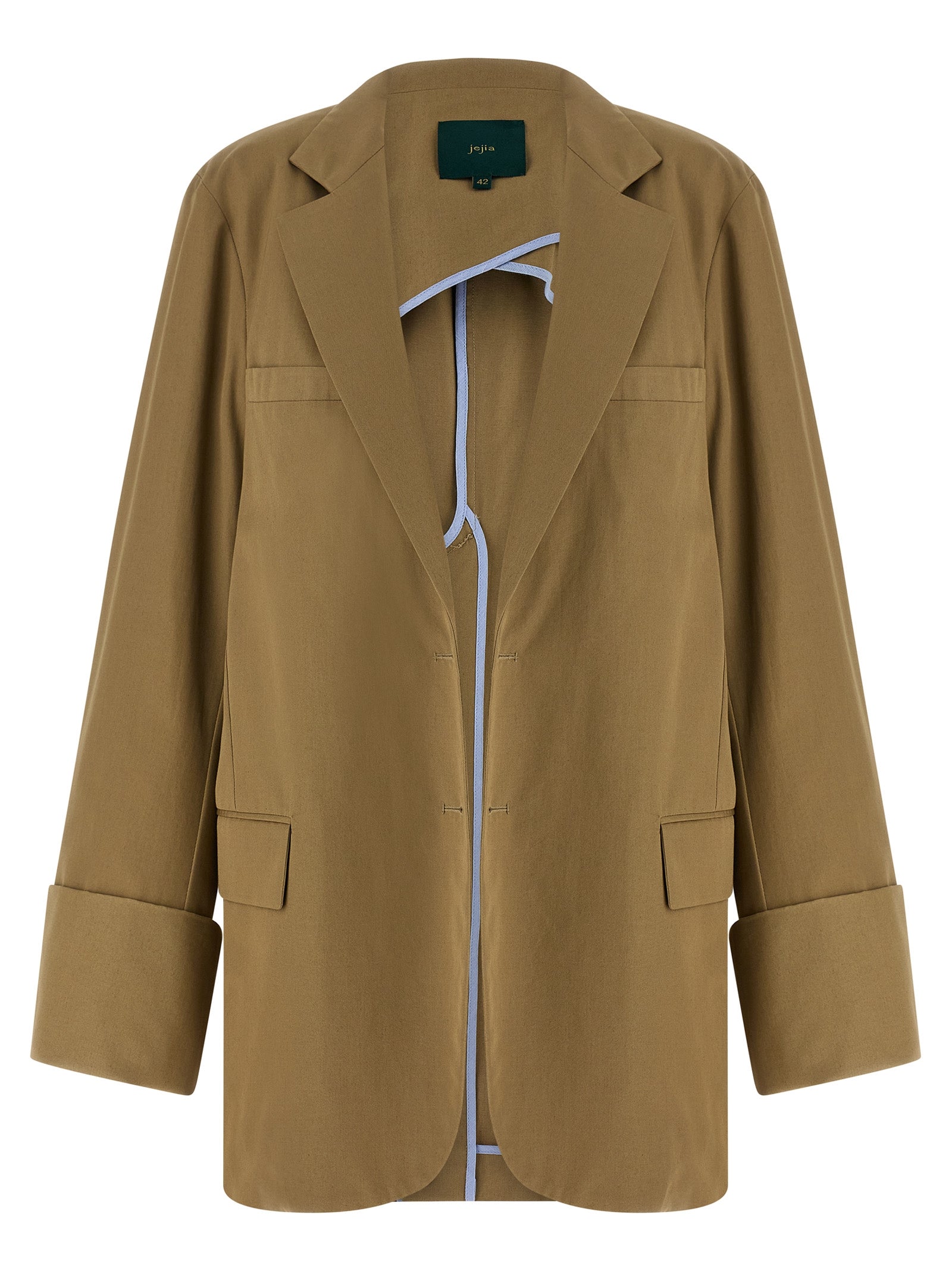 MAISON JEJIA Beige Cotton Women's Blazer