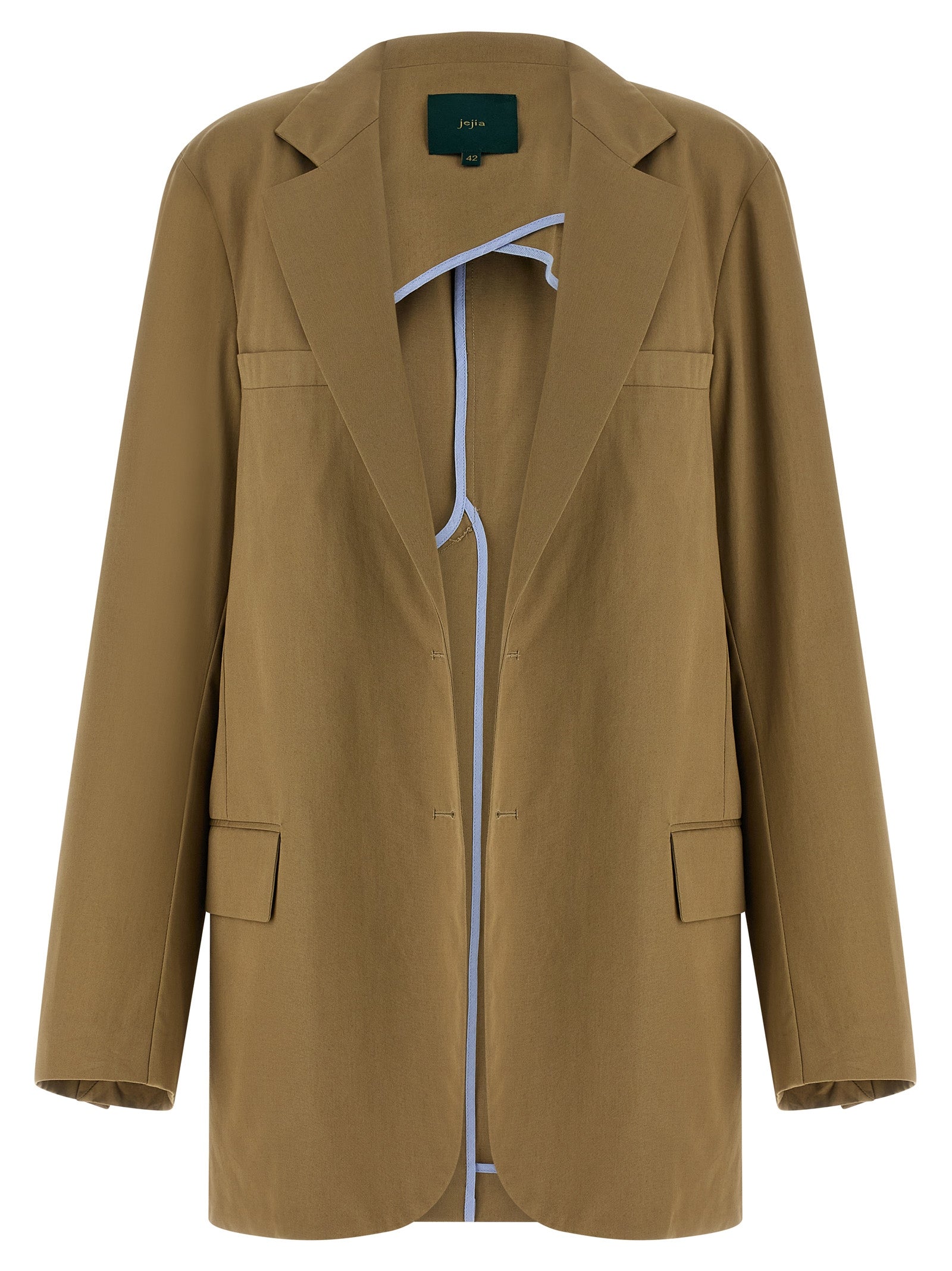 MAISON JEJIA Beige Cotton Women's Blazer