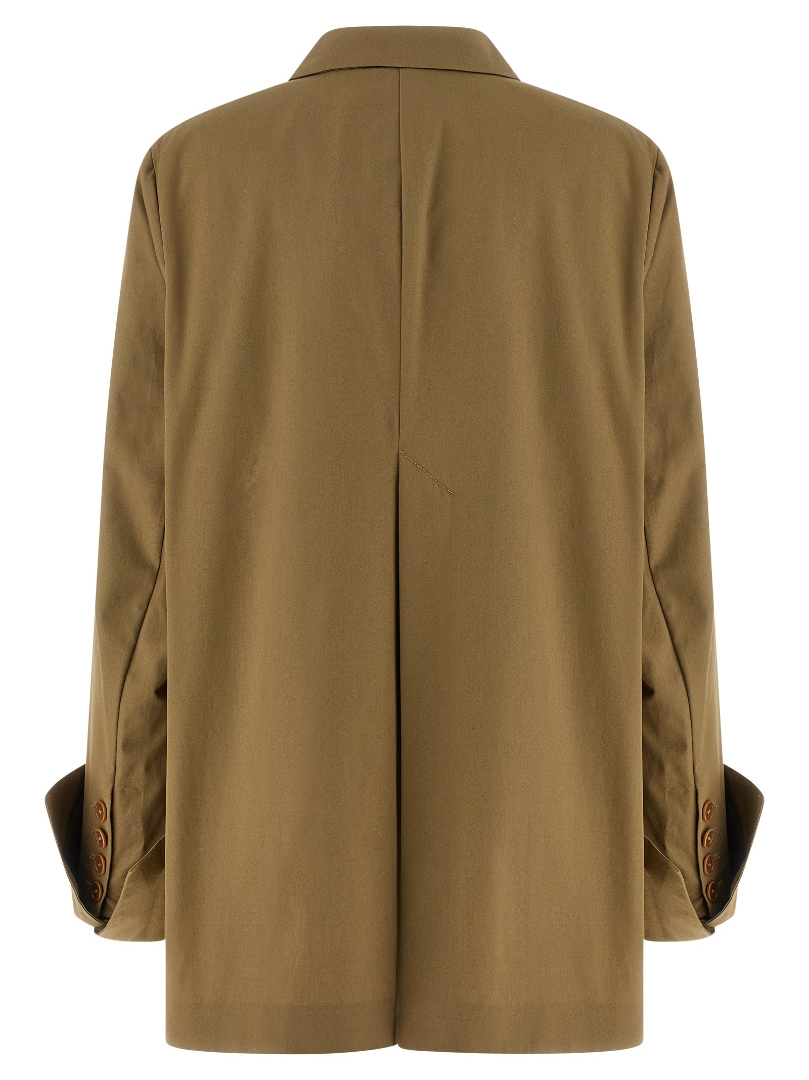 MAISON JEJIA Beige Cotton Women's Blazer