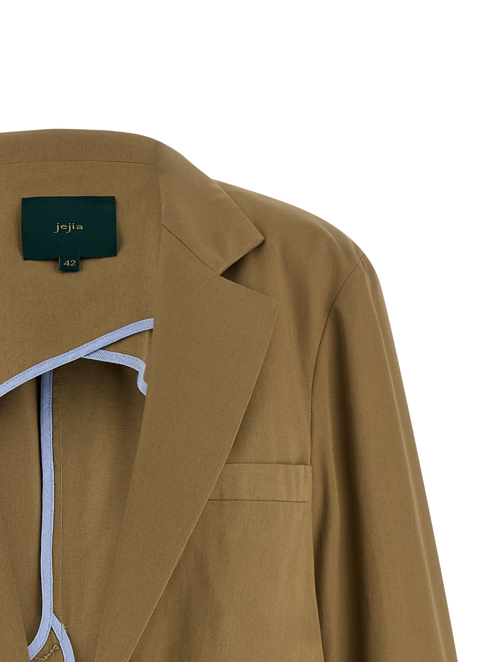 MAISON JEJIA Beige Cotton Women's Blazer