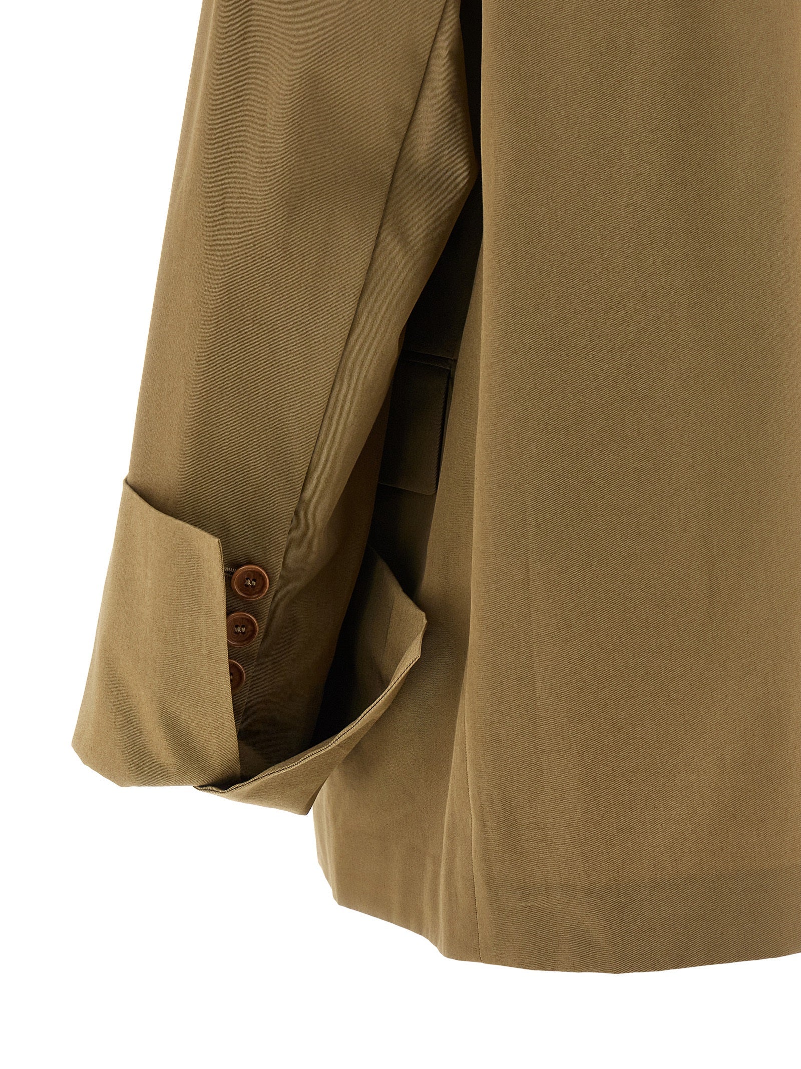 MAISON JEJIA Beige Cotton Women's Blazer