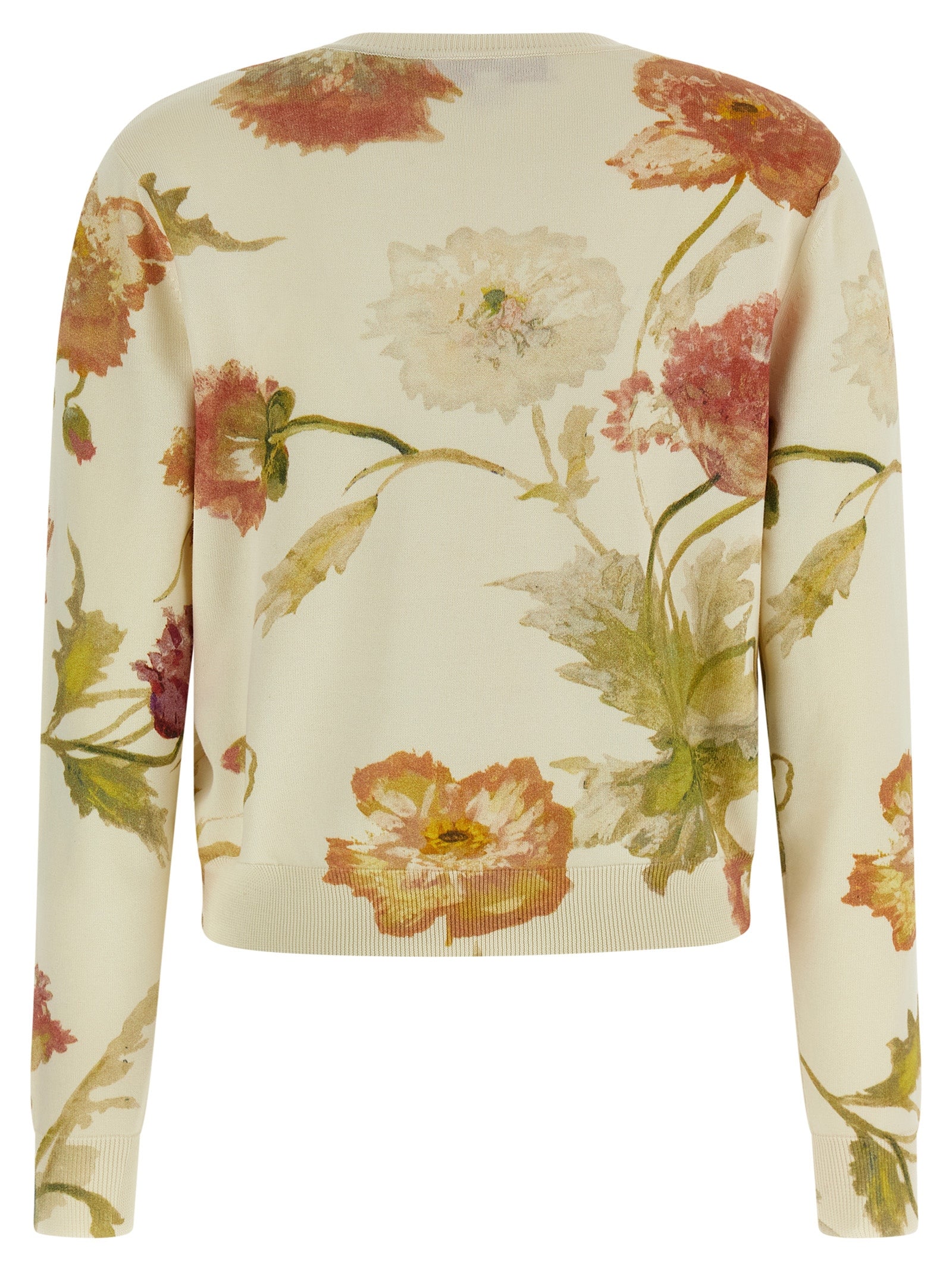 Carolina Herrera White Silk Women's Cardigan