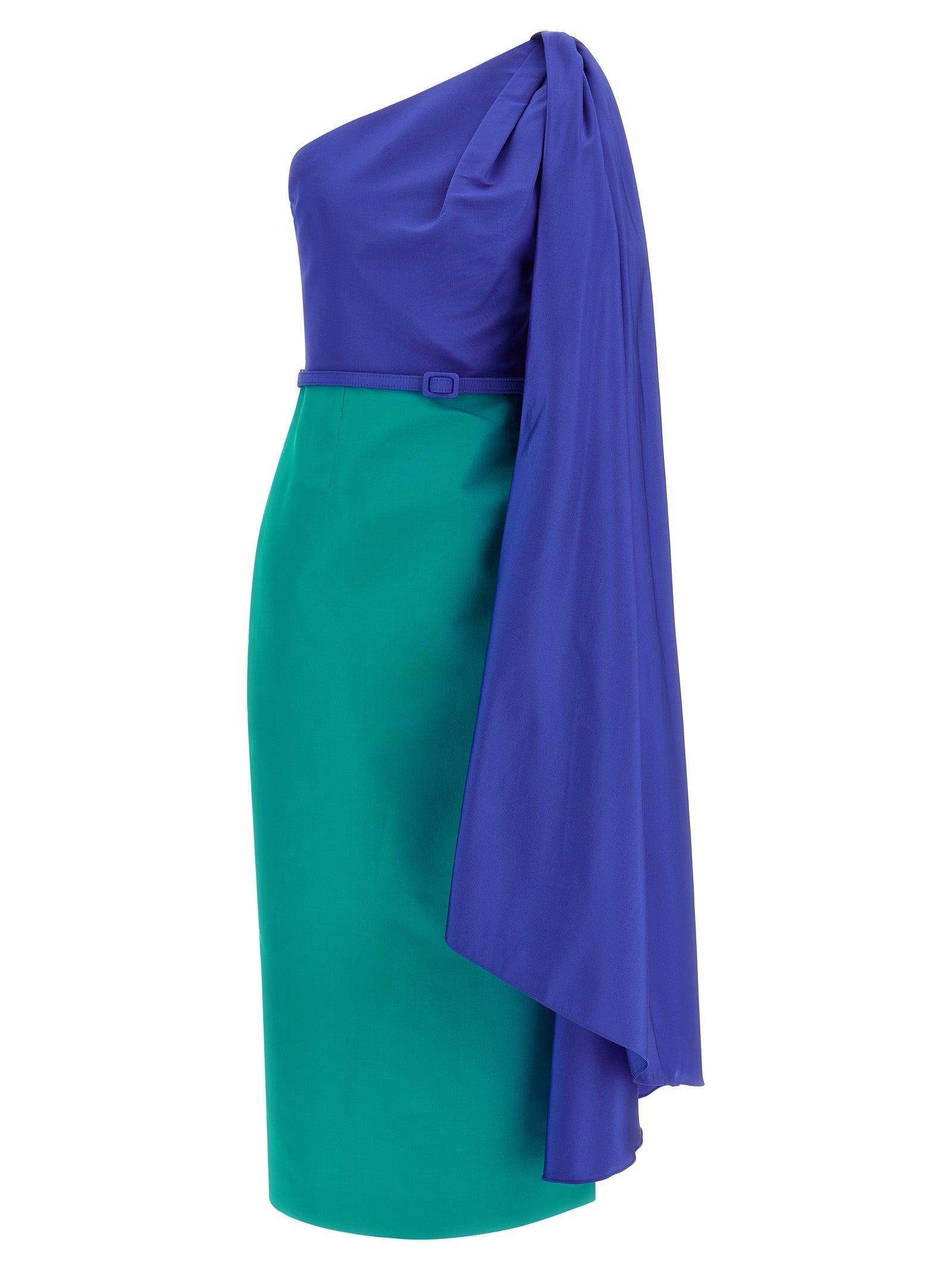 Carolina Herrera Multicolor Silk Midi Women's Dress