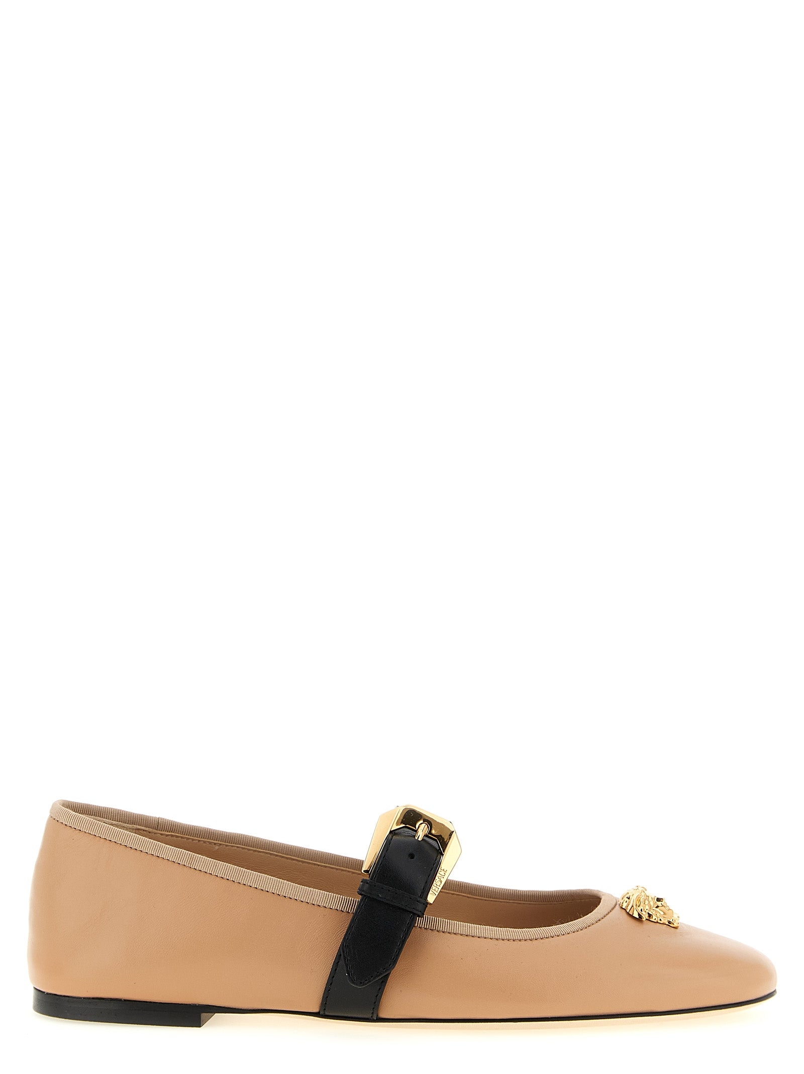 Versace Multicolor Lamb Leather Ballet Women's Flats