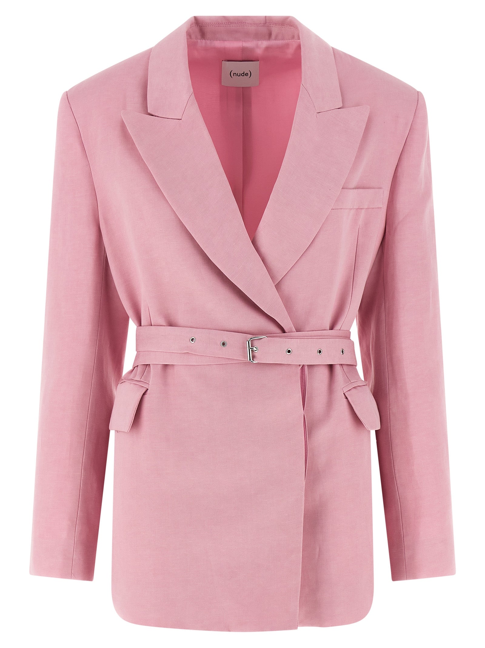 NUDE Multicolor Linen Women's Blazer