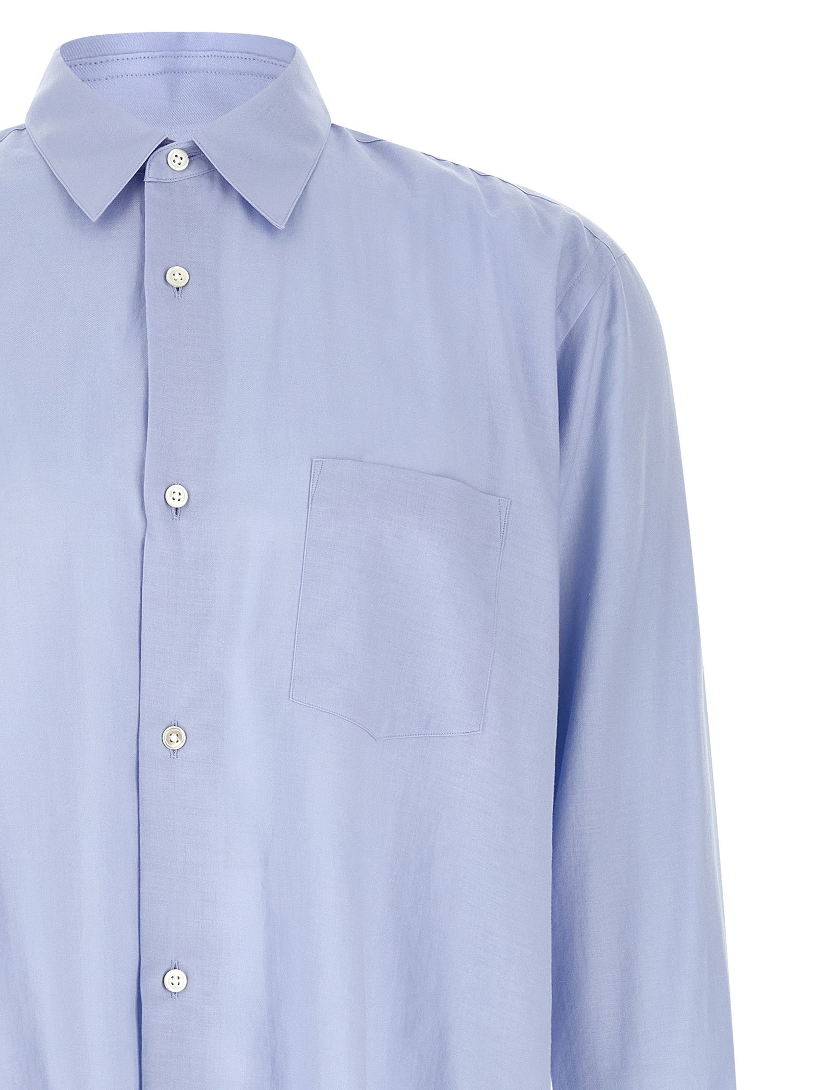 SSSTEIN Blue Cotton Men's Blouse