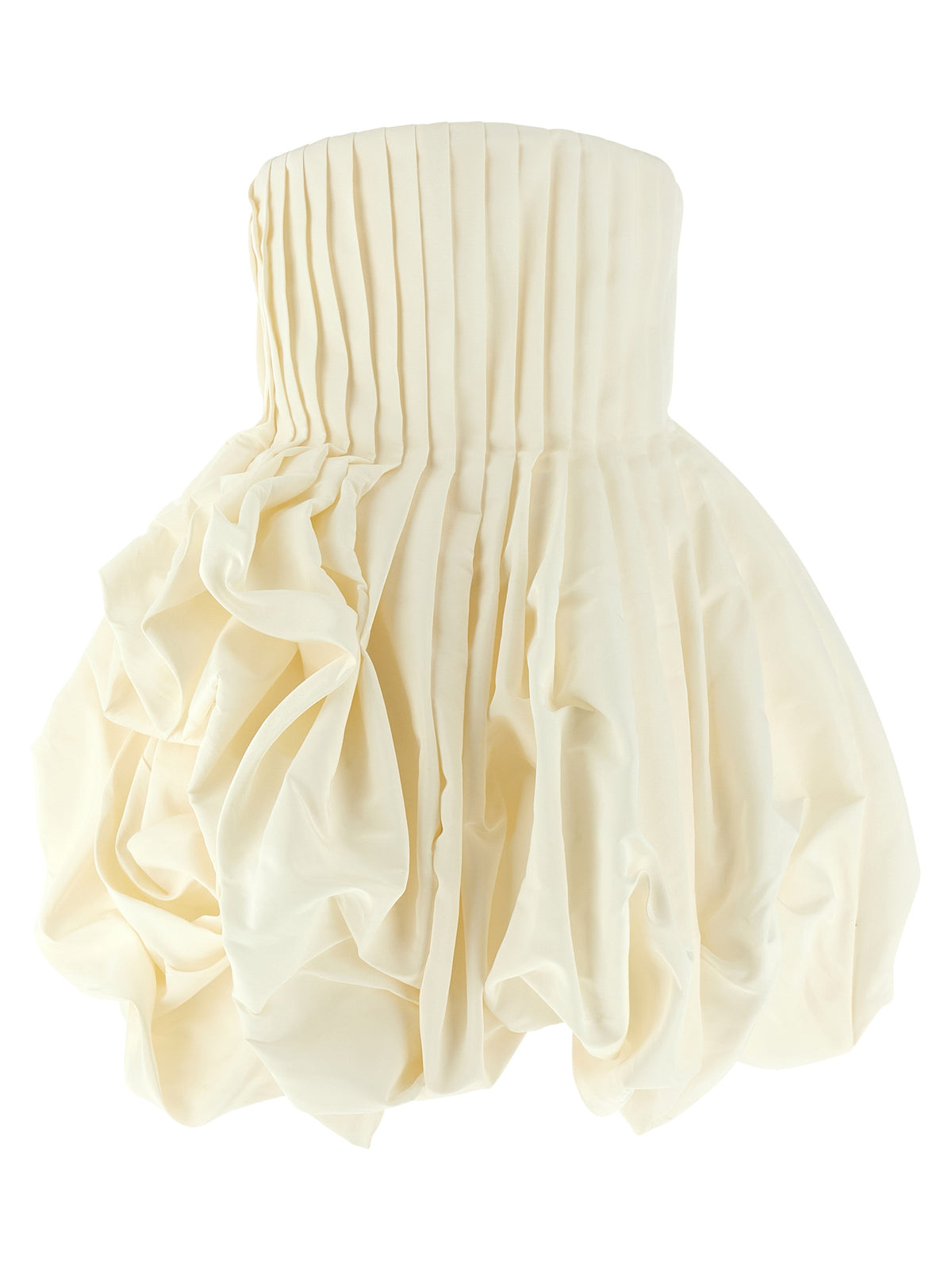 Carolina Herrera White Silk Short Women's Dress