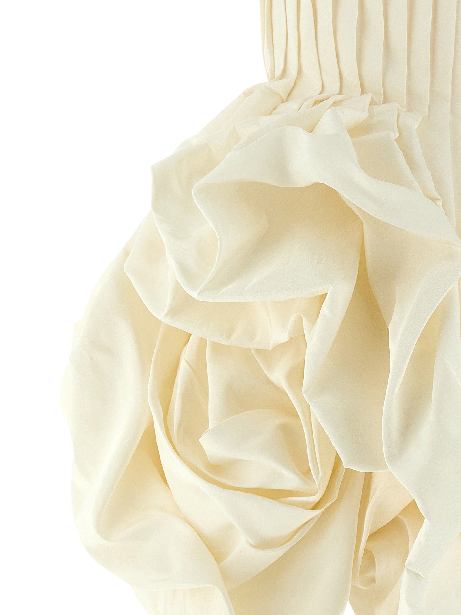 Carolina Herrera White Silk Short Women's Dress