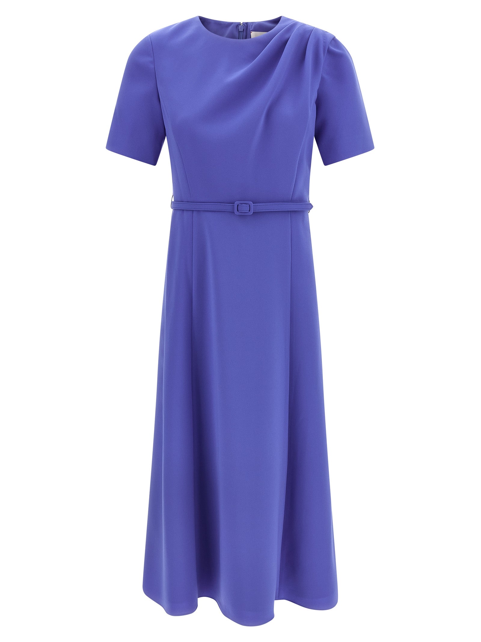 Carolina Herrera Blue Polyester Midi Women's Dress