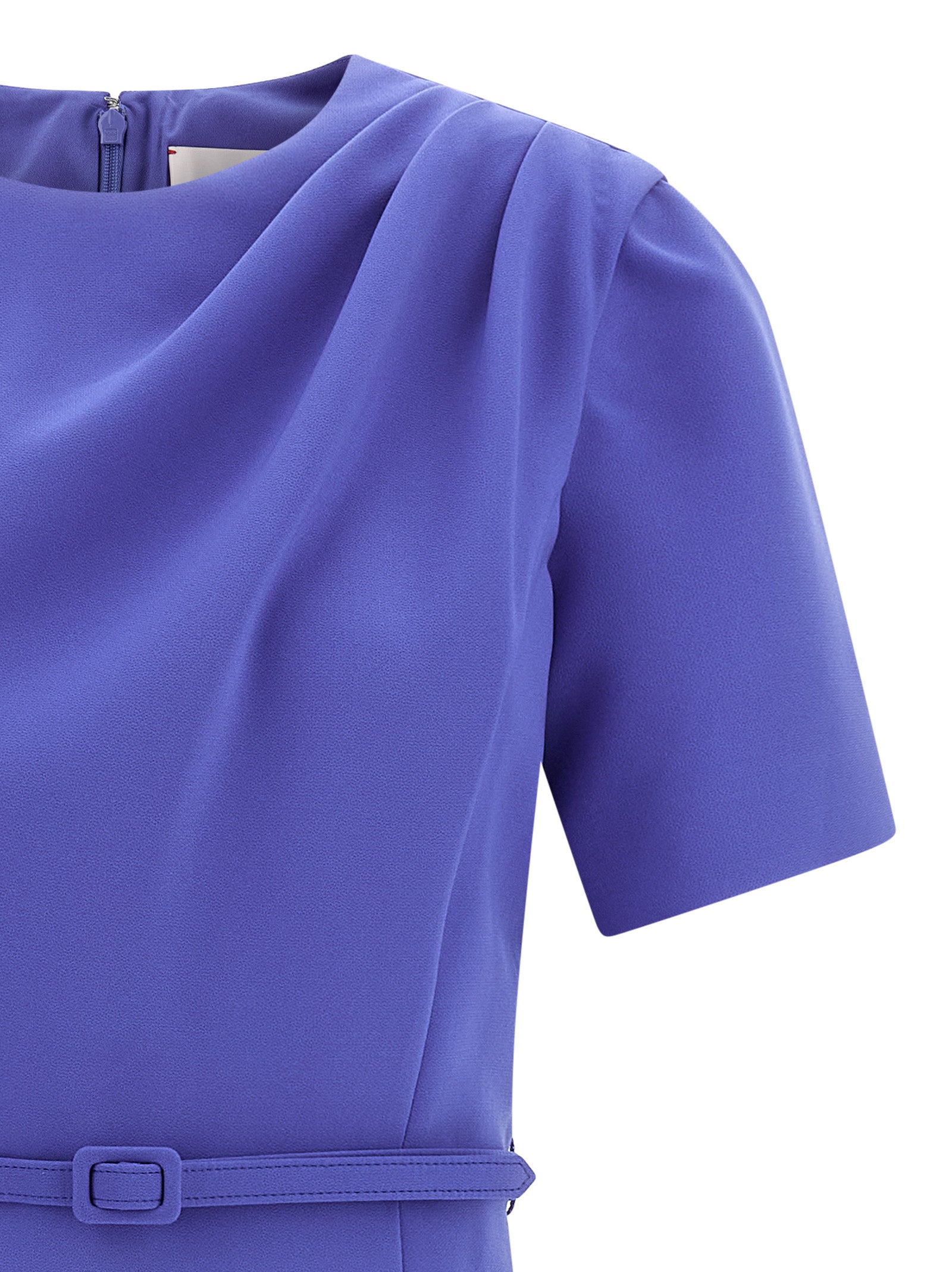 Carolina Herrera Blue Polyester Midi Women's Dress