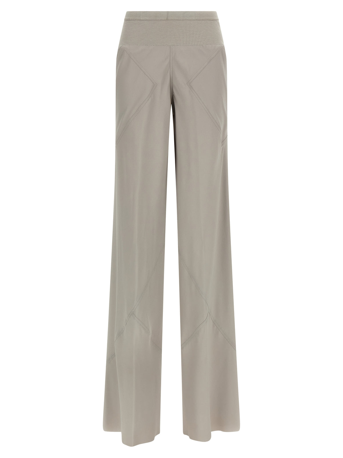 Rick Owens Gray Acetate Flared Women's Pants