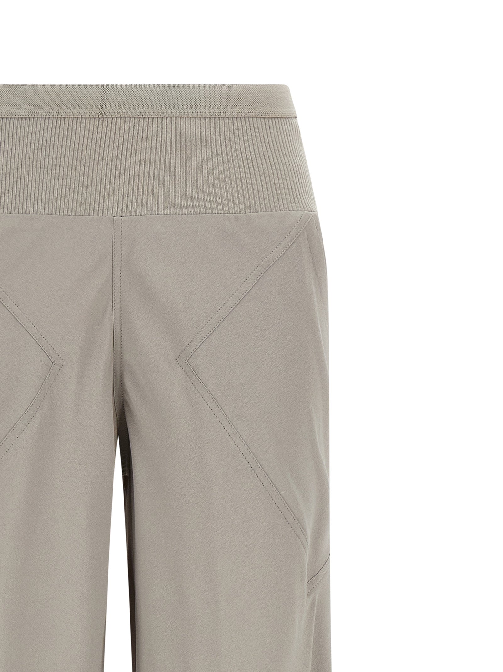 Rick Owens Gray Acetate Flared Women's Pants
