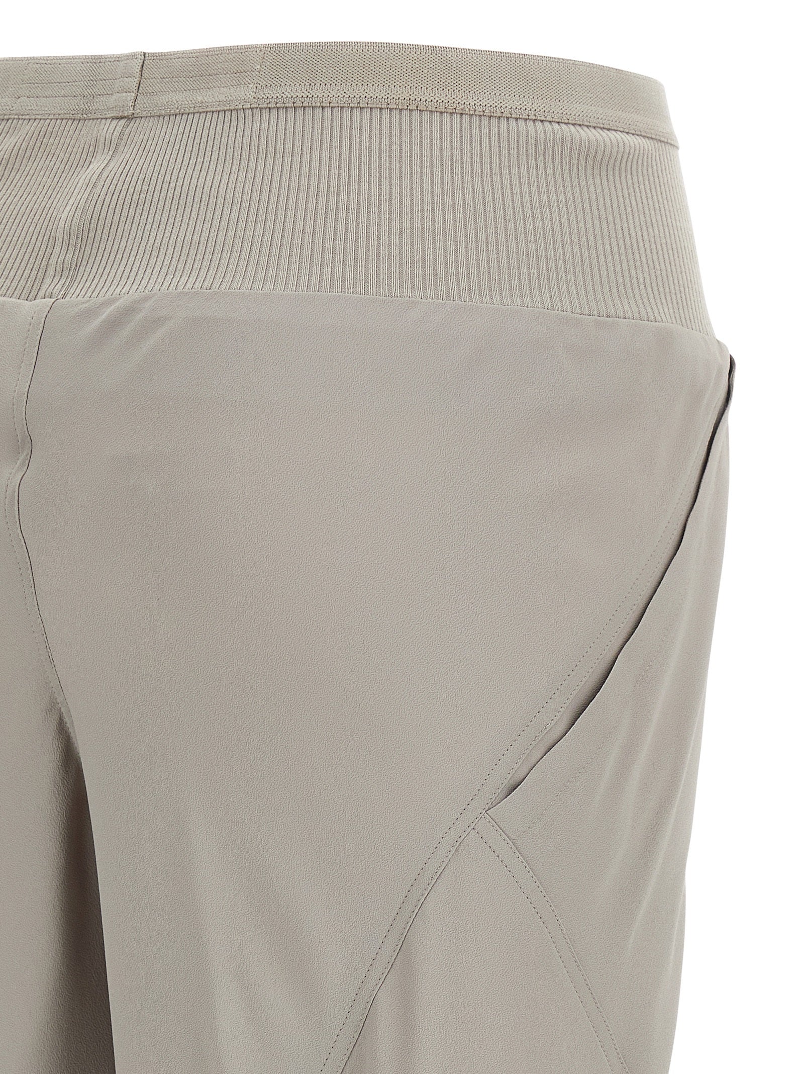 Rick Owens Gray Acetate Flared Women's Pants