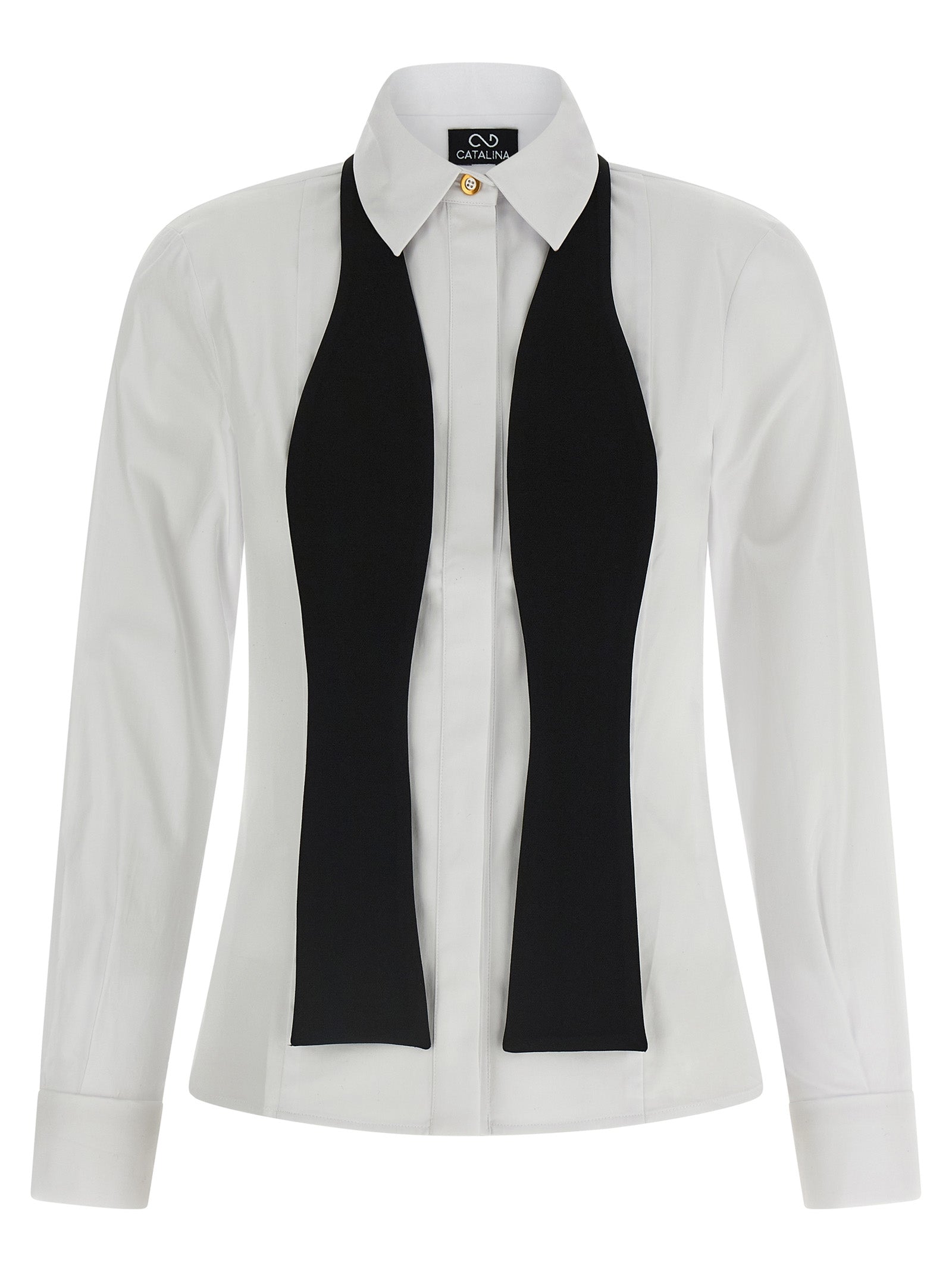 CATALINA White Cotton Women's Blouse