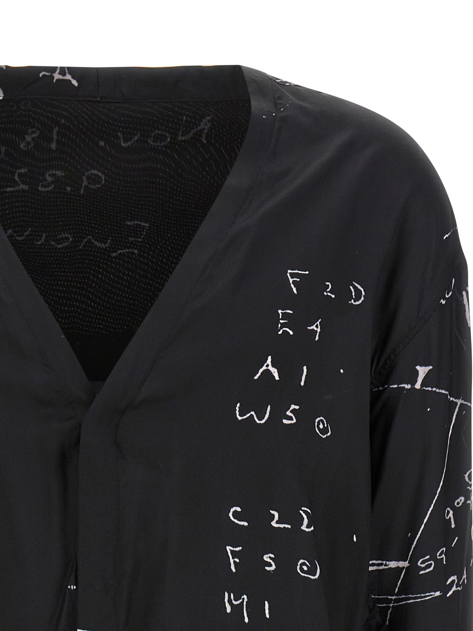 Rick Owens Black Viscose Men's Blouse