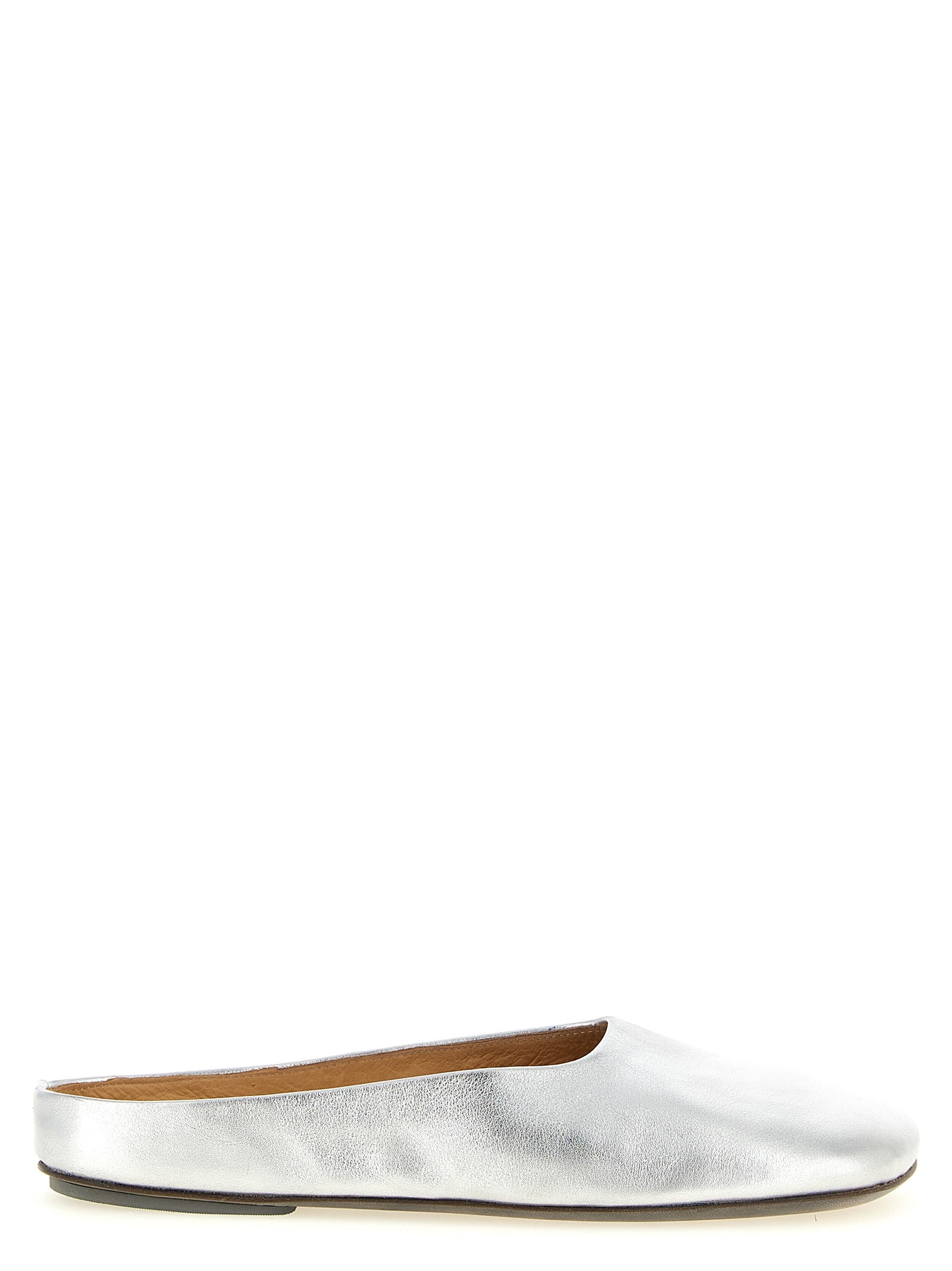 Marsell Silver Calfskin Women's Mules