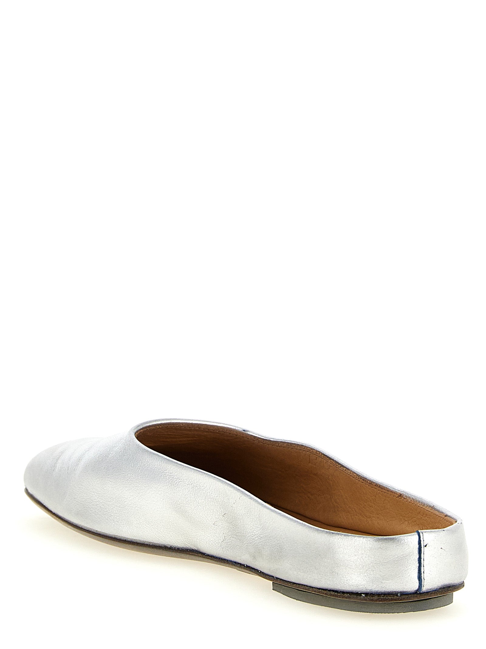 Marsell Silver Calfskin Women's Mules