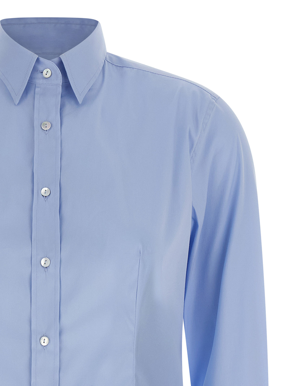 XACUS Blue Cotton Women's Blouse