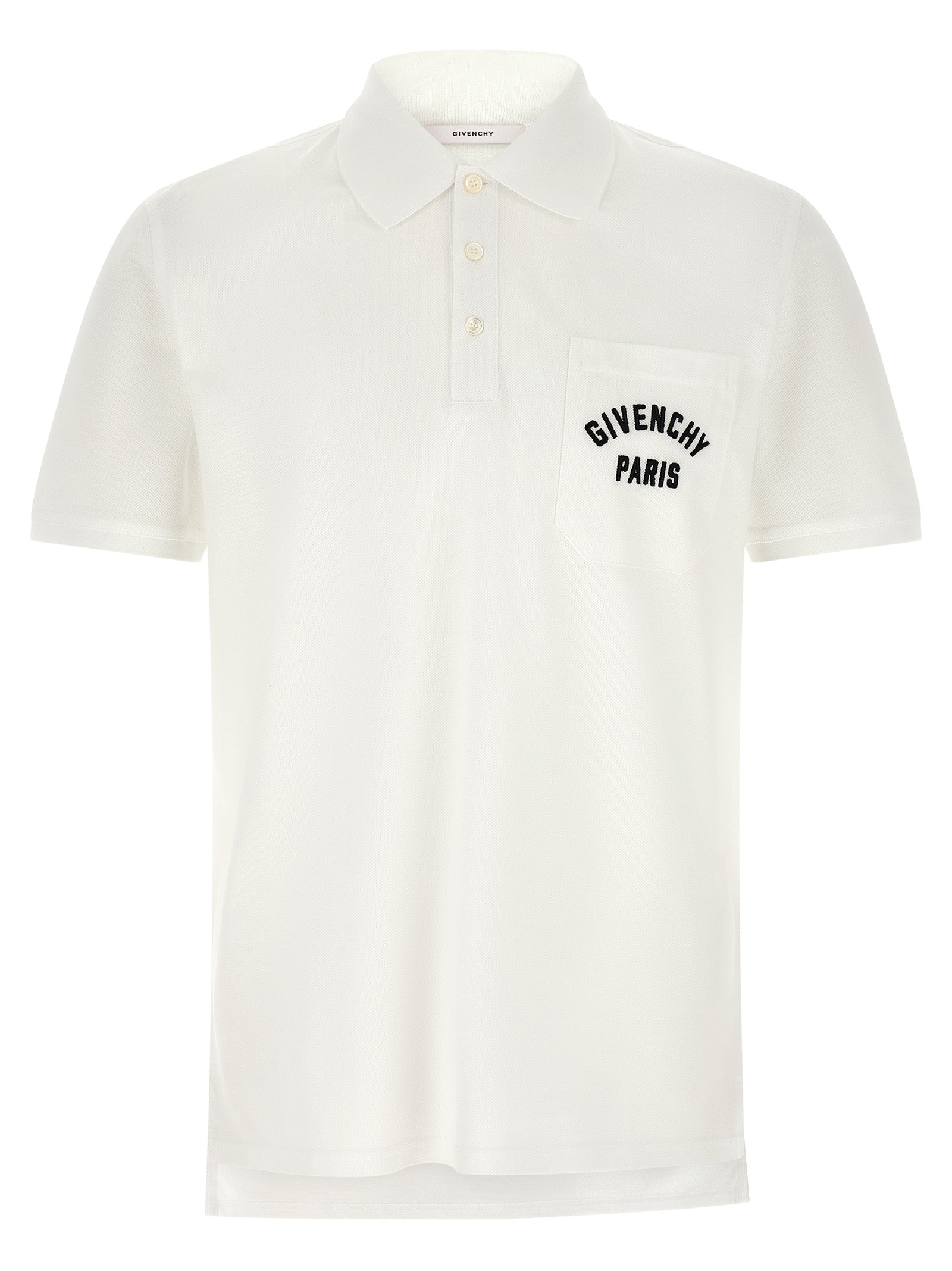 Givenchy White Cotton Polo Men's Shirt