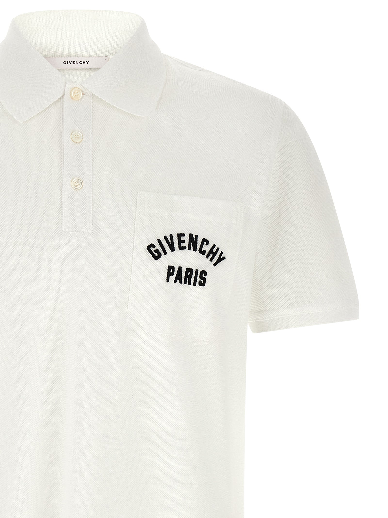 Givenchy White Cotton Polo Men's Shirt