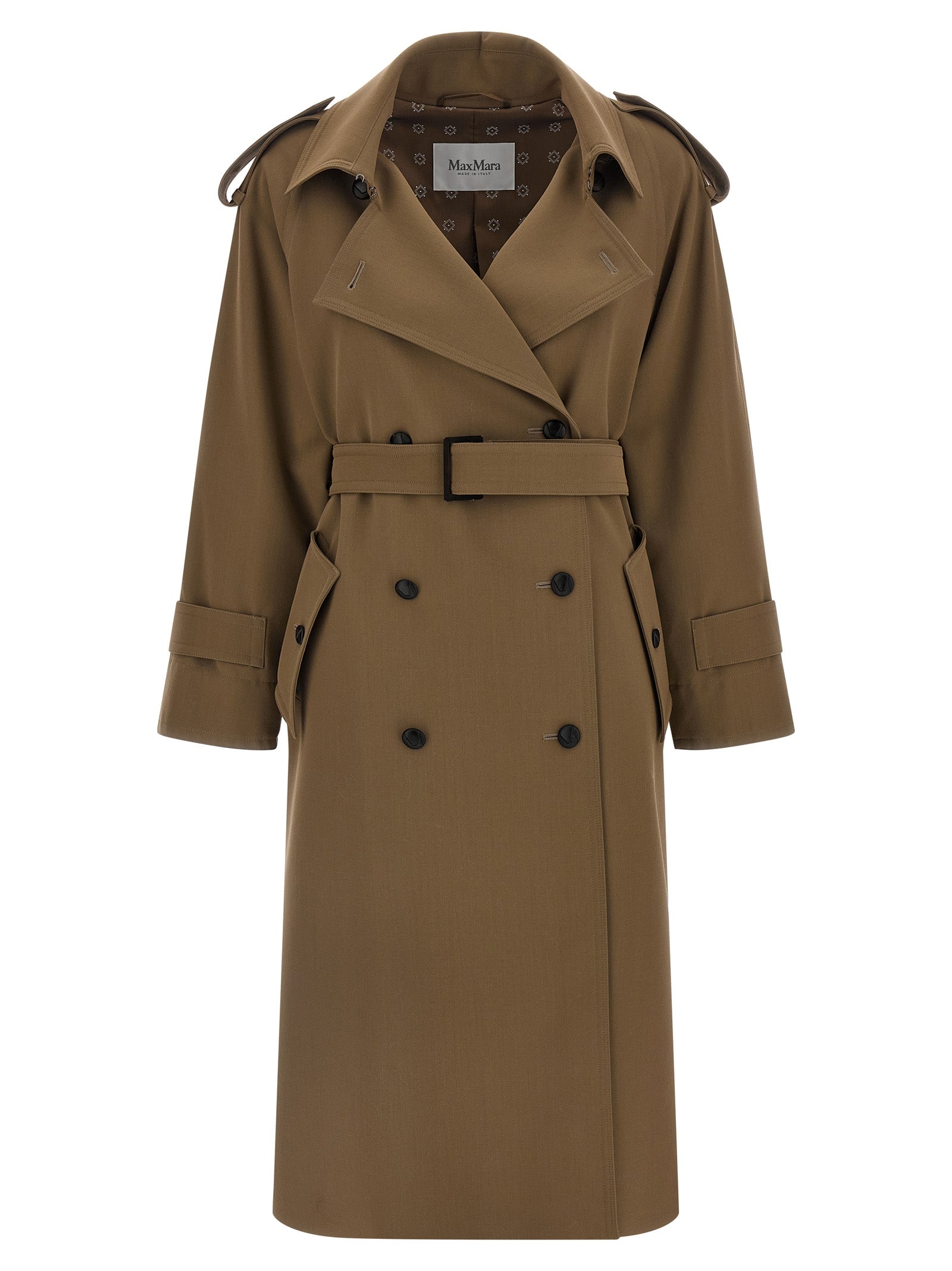 Max Mara Brown Virgin Wool Women's Coat