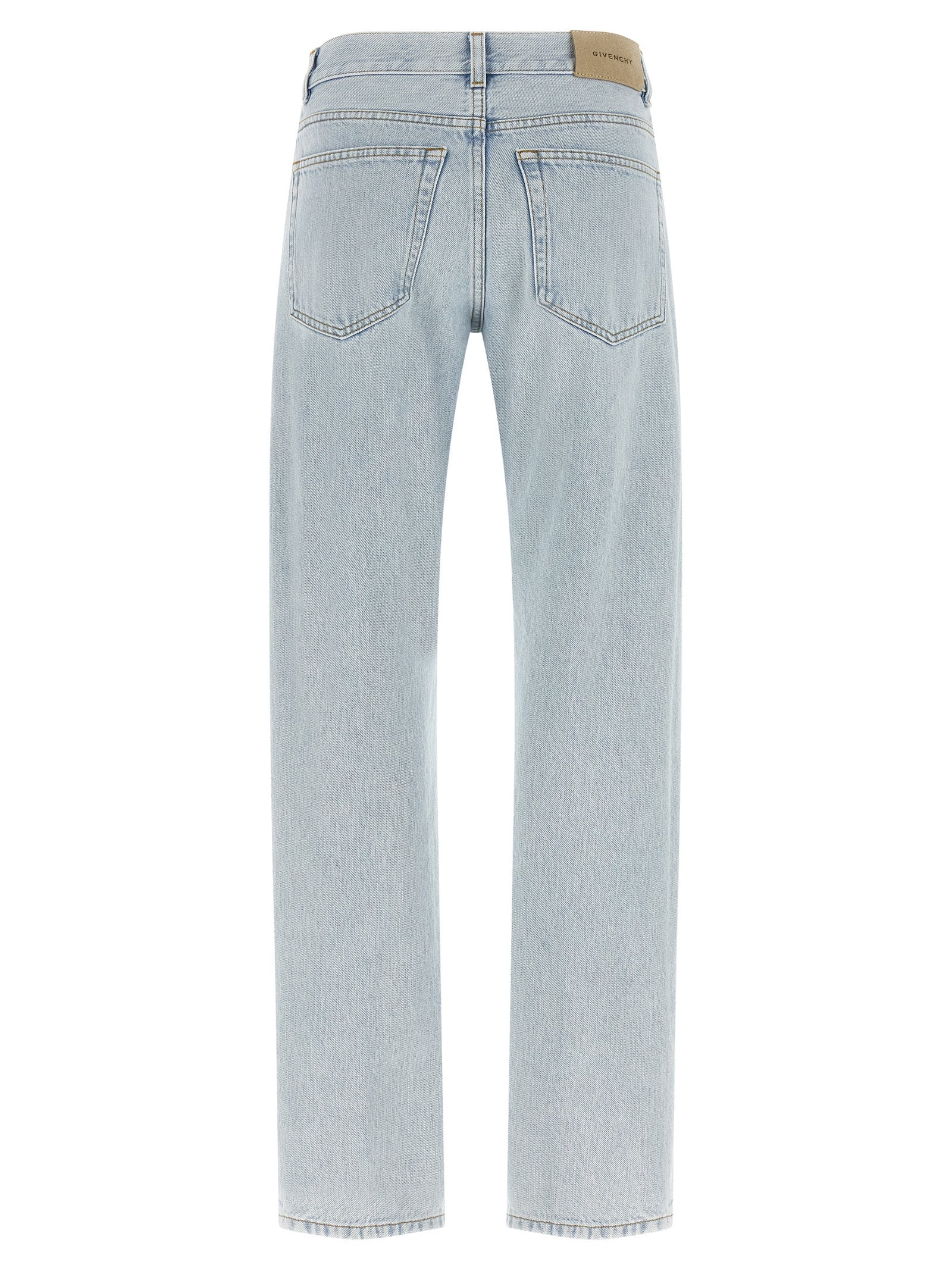 Givenchy Blue Cotton Straight-Leg Women's Jeans