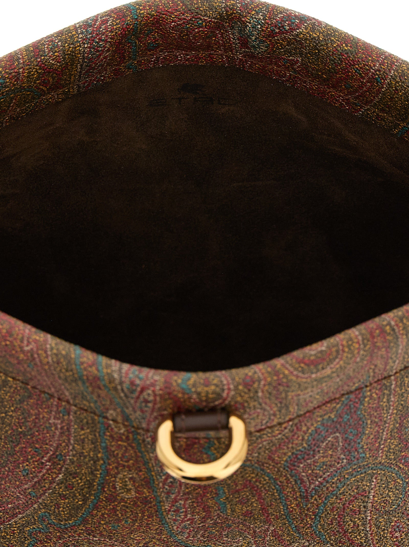 Etro Brown Cotton Clutch Women's Bag