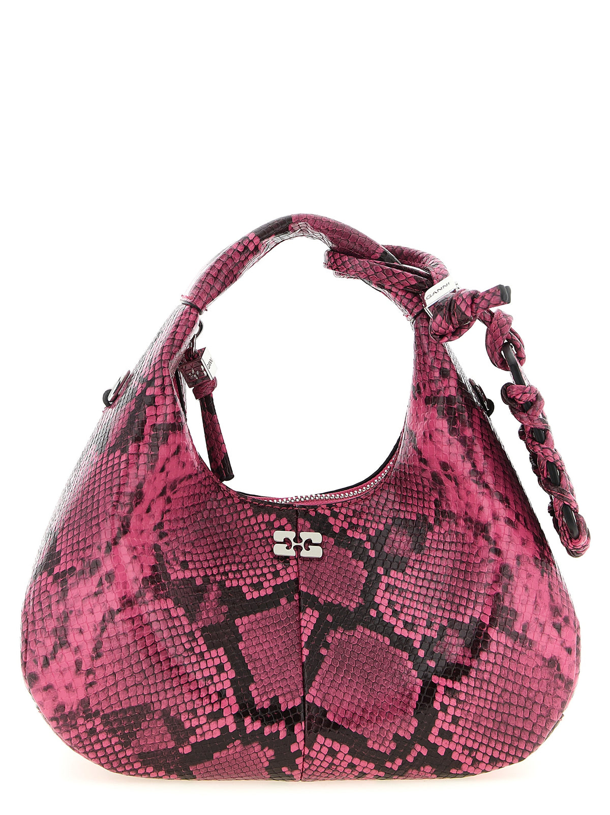 Ganni Fuchsia Recycled Polyester Women's Handbag