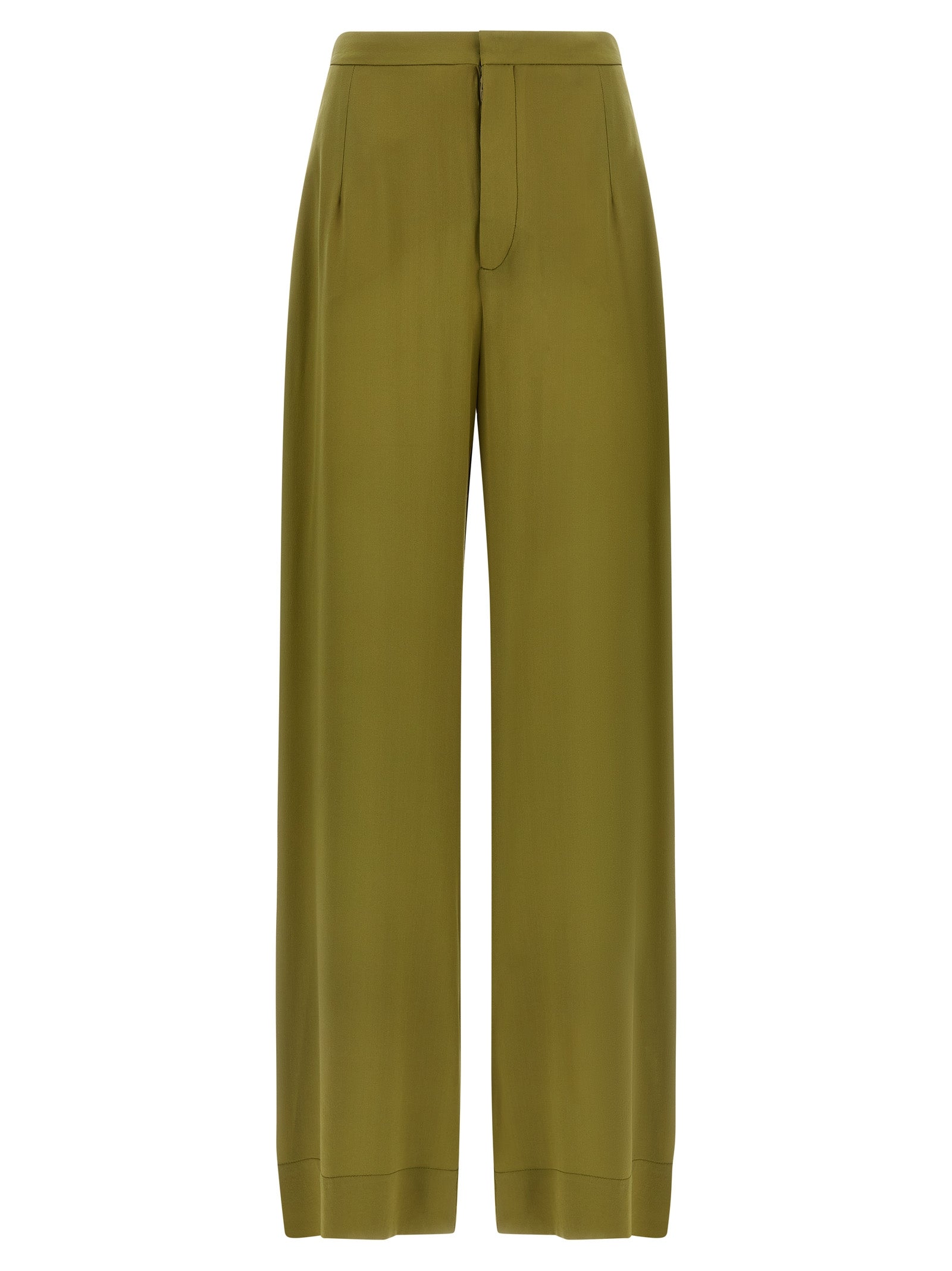 MAISON JEJIA Bicolor Silk Casual Women's Pants