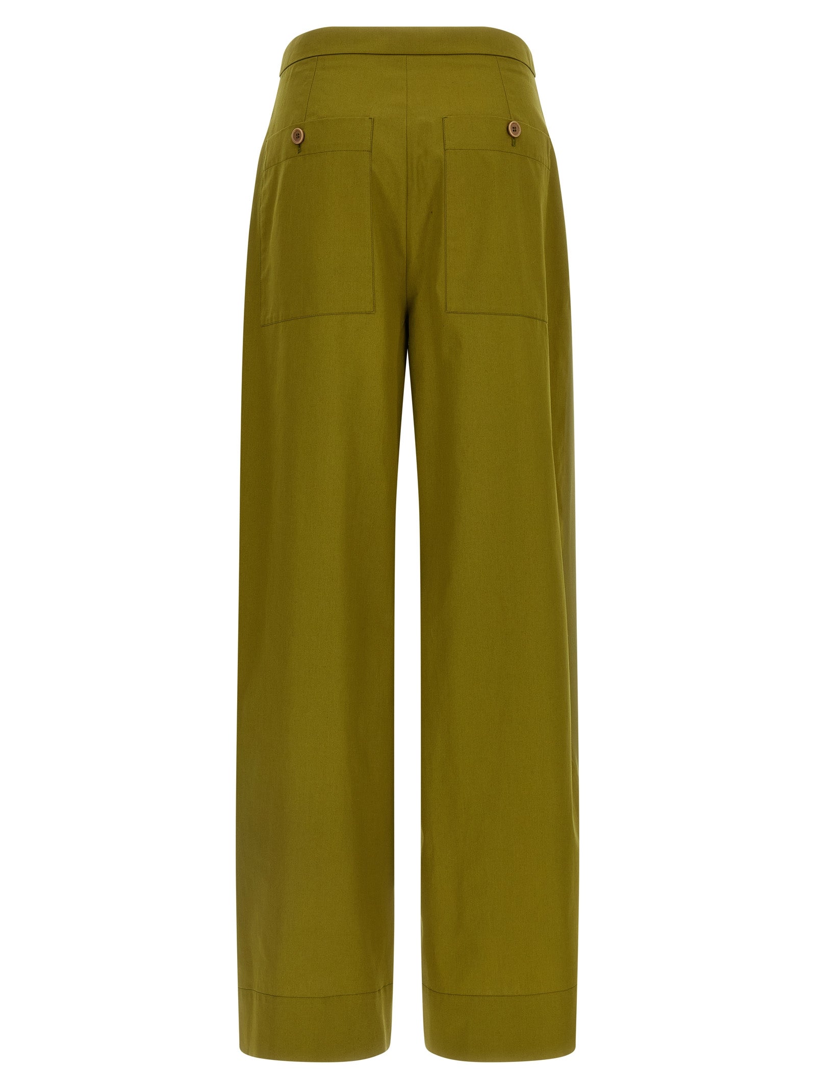 MAISON JEJIA Bicolor Silk Casual Women's Pants