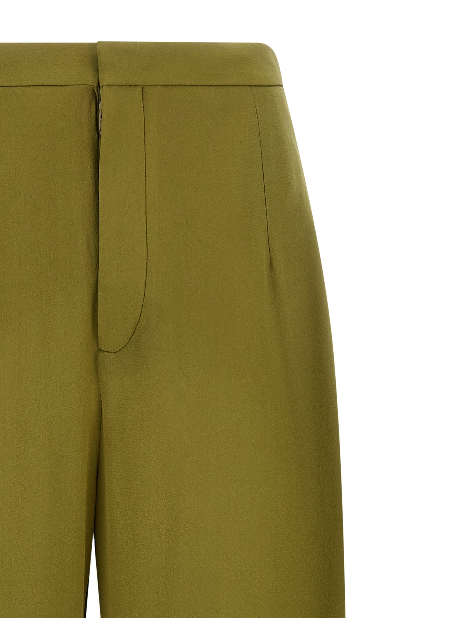 MAISON JEJIA Bicolor Silk Casual Women's Pants