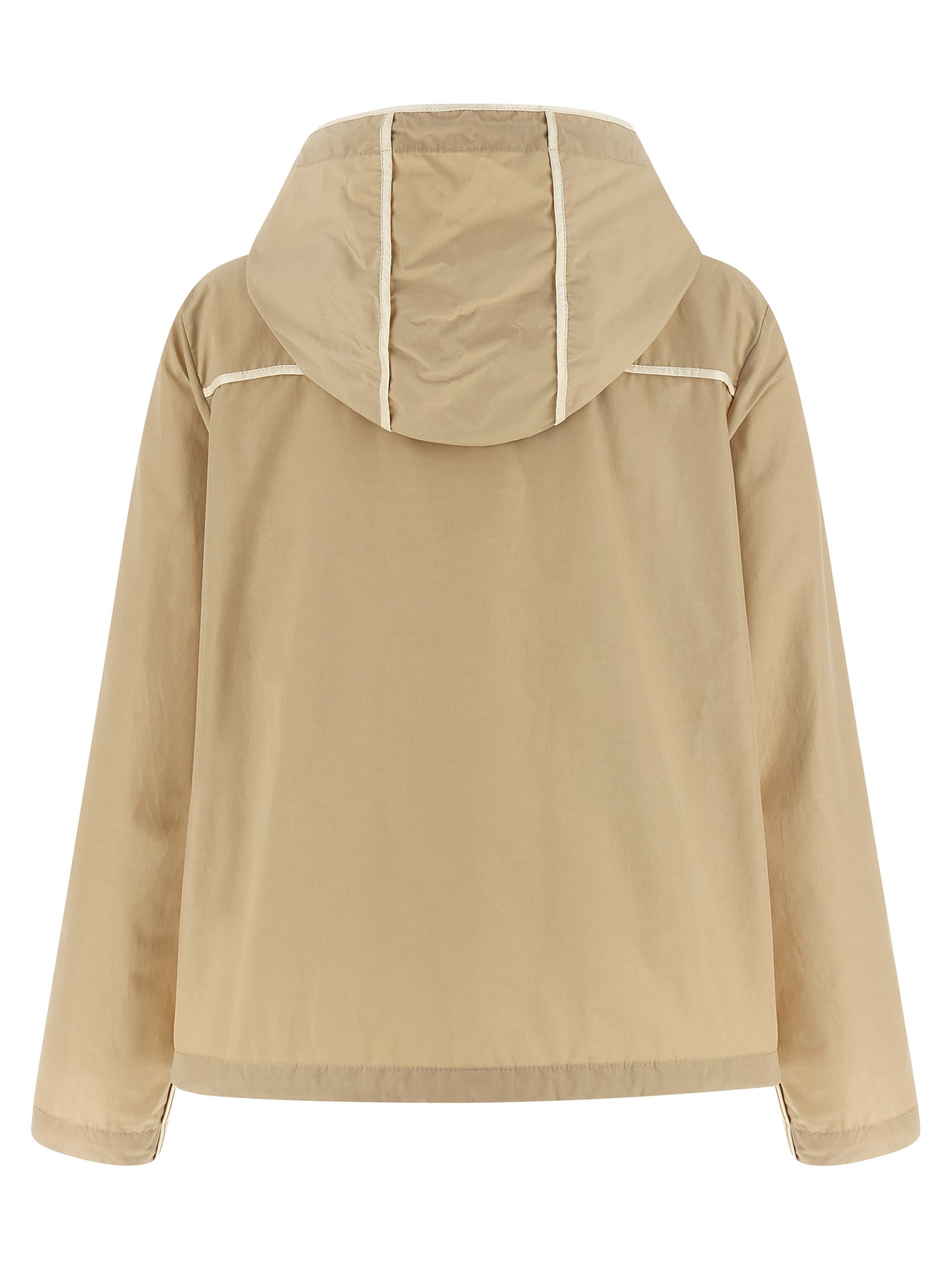 Moncler Beige Polyester Shell Women's Jacket