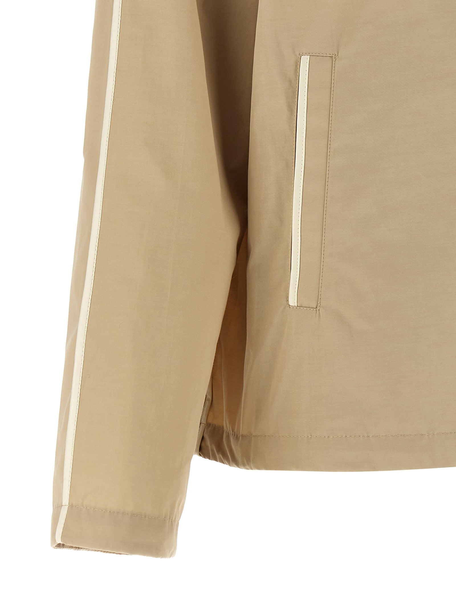 Moncler Beige Polyester Shell Women's Jacket
