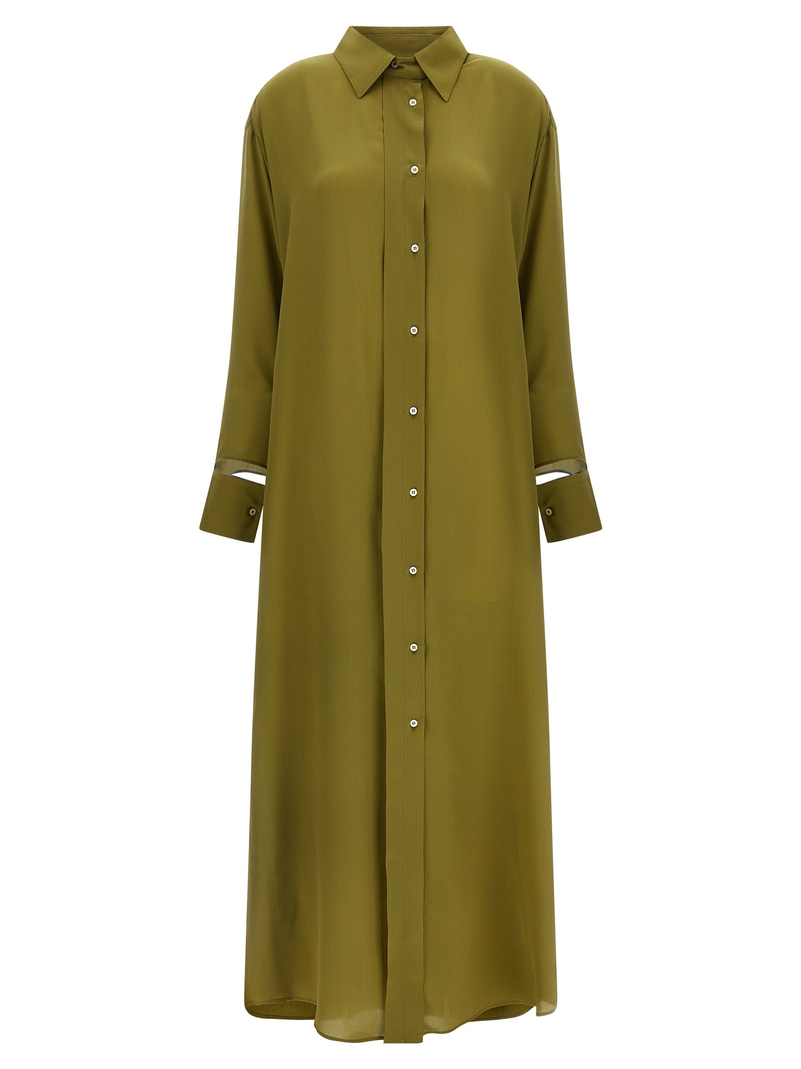 MAISON JEJIA Bicolor Silk Long Women's Dress