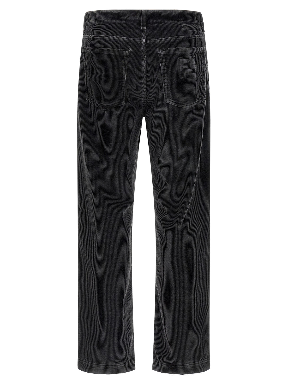 Fendi Gray Cotton Casual Men's Pants